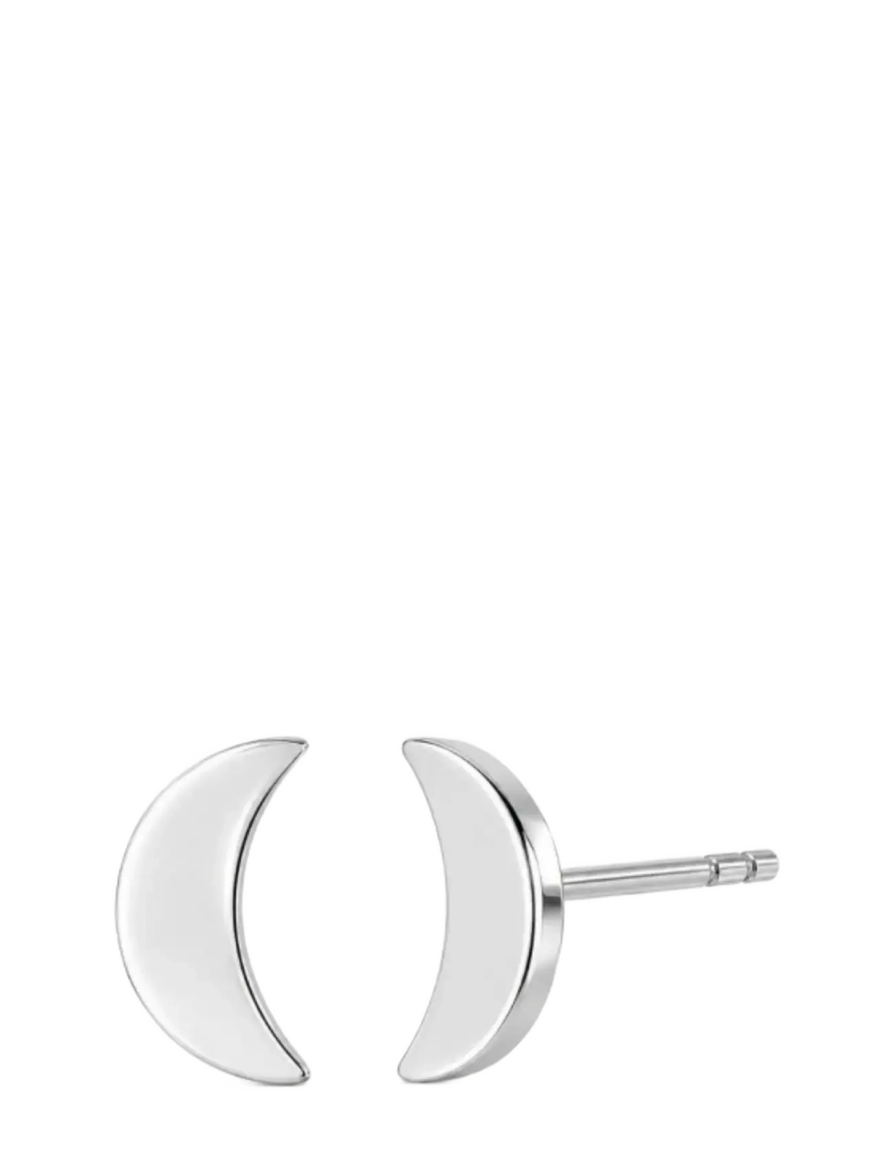 Bud To Rose Moon Stud Earring Silver - Schmuck - SILVER / silver
