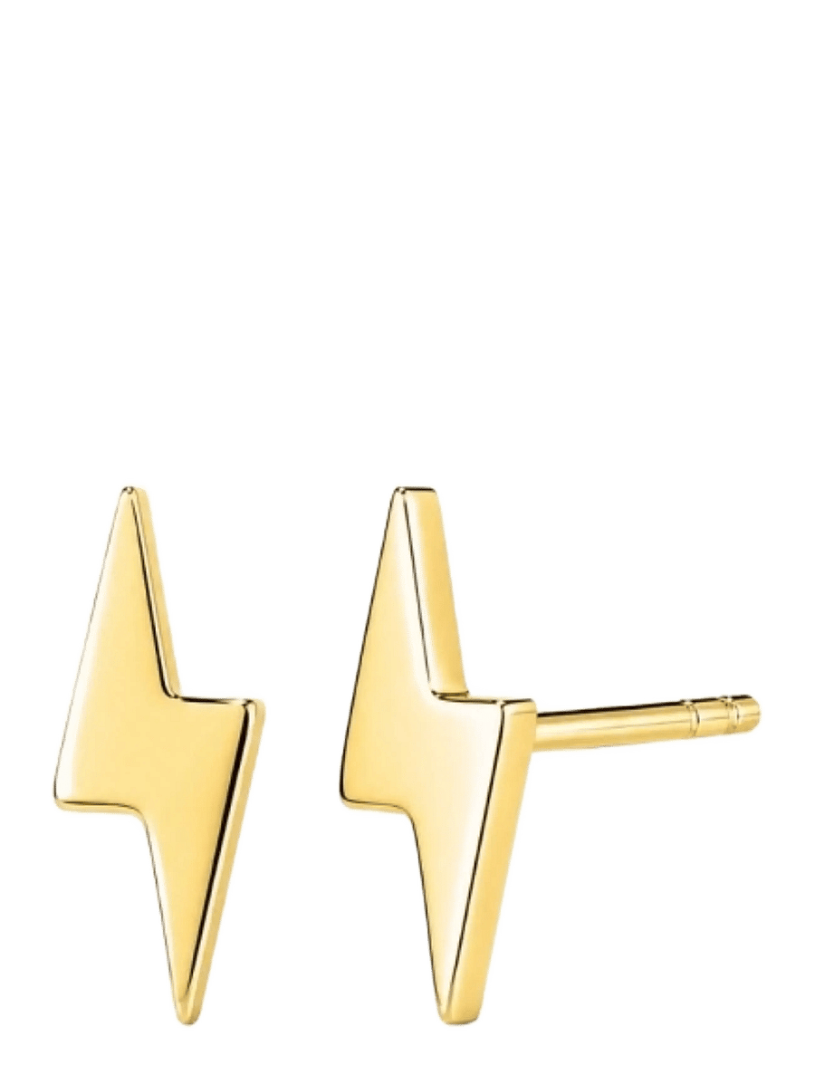 Bud To Rose - Flash Stud Earring Gold - neet-kõrvarõngad - gold - 1