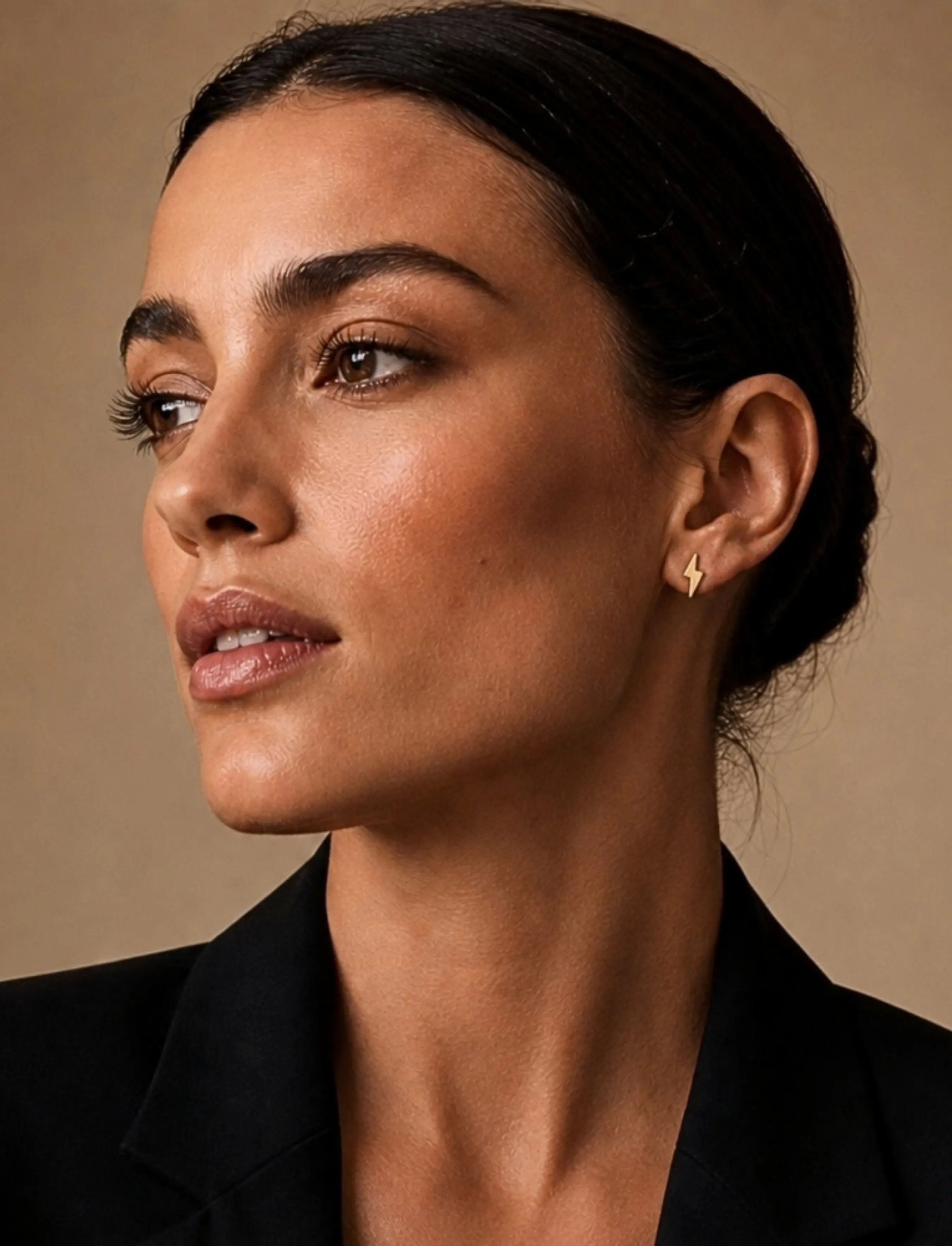 Bud To Rose - Flash Stud Earring Gold - neet-kõrvarõngad - gold - 0