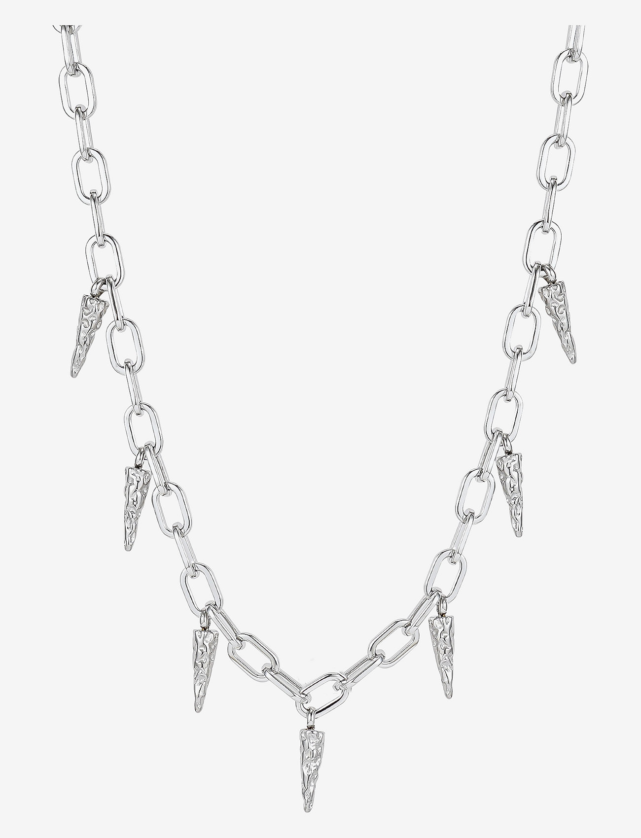 Bud to rose - Spike Chain Necklace Gold - halsketten - silver - 0