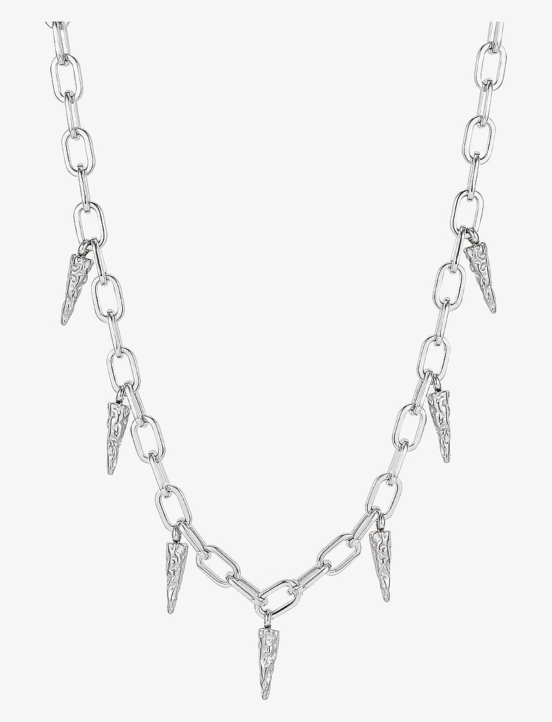 Bud to rose - Spike Chain Necklace Gold - halskæder - silver - 0