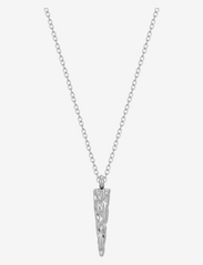 Bud to rose - Spike Necklace Silver - pendant necklaces - silver - 0