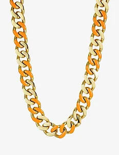 Riviera Reversible Necklace Orange/Gold, Bud to rose