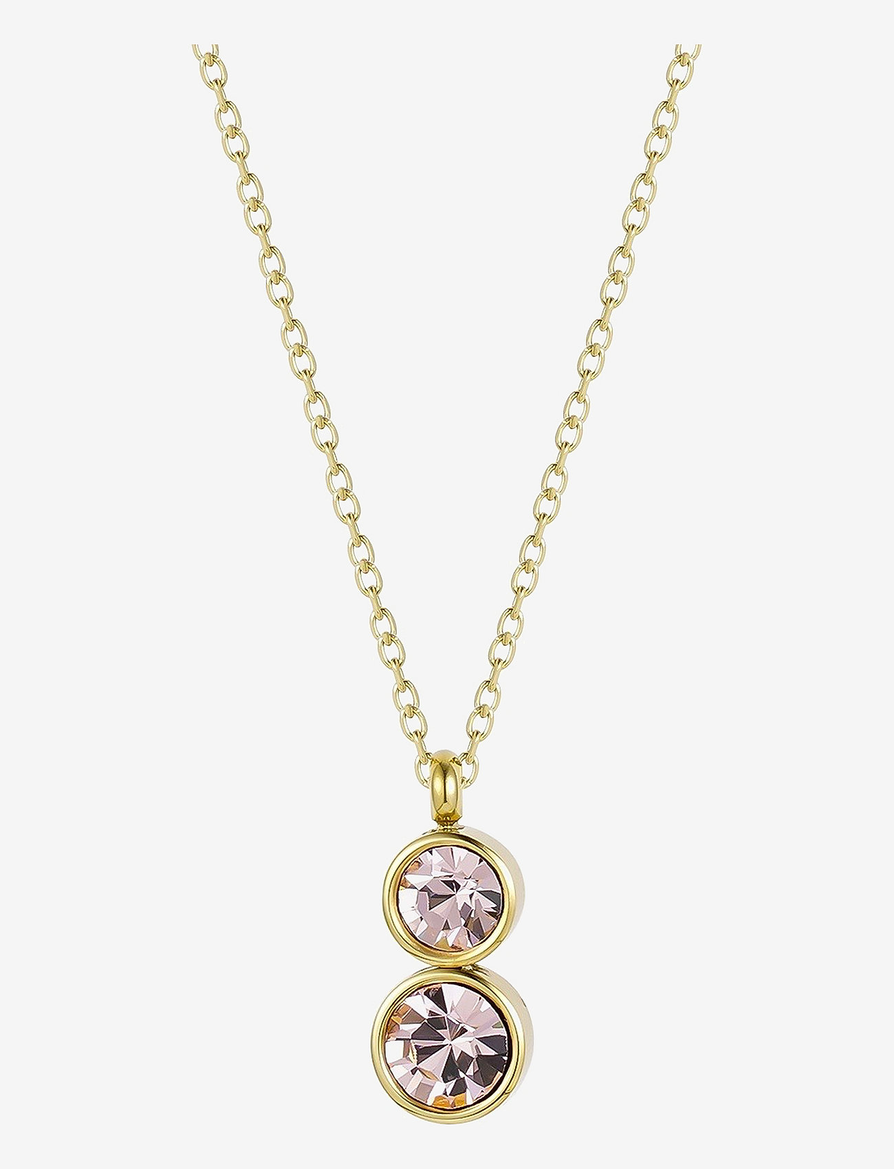 Bud to rose - Lima Duo Necklace Vintage Rose/Gold - gold - 0