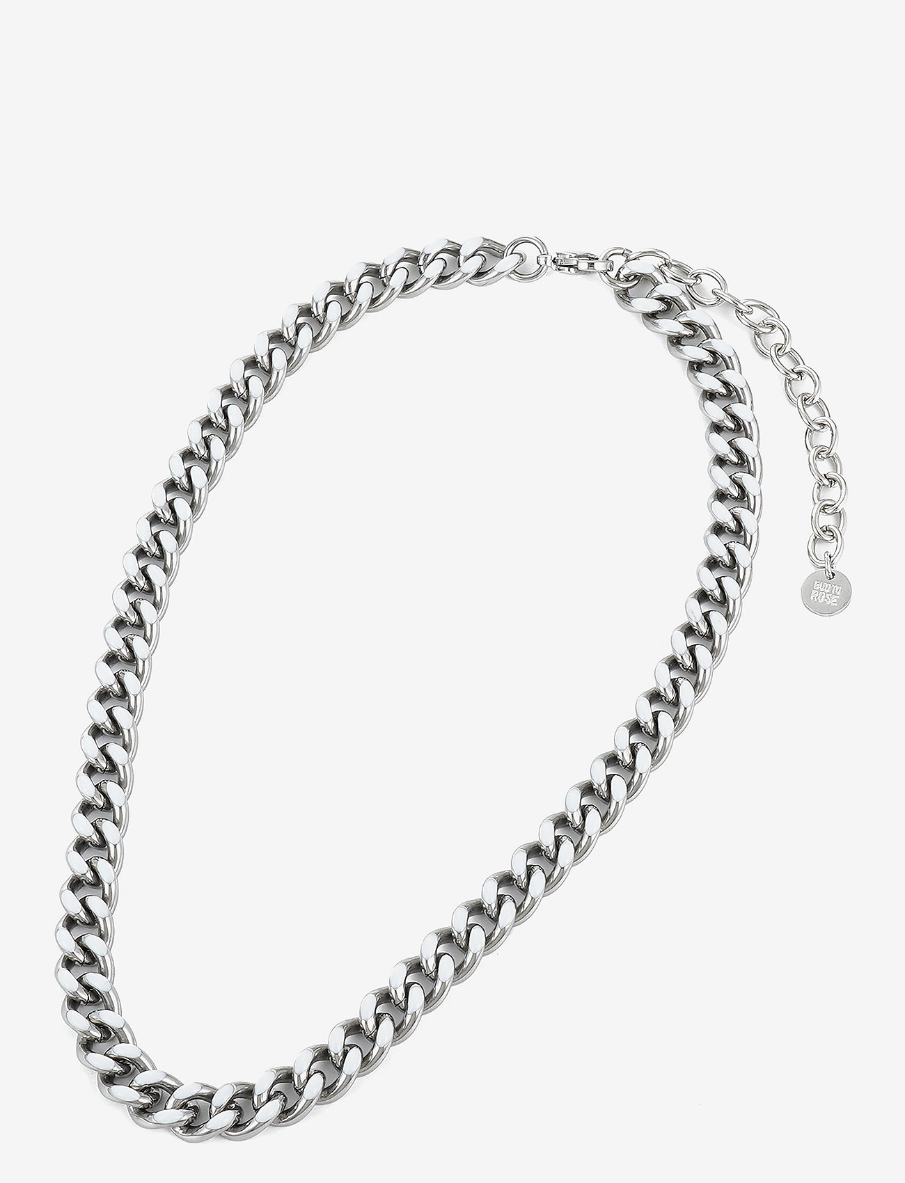 Bud to rose - Riviera Reversible Small Necklace White/gold - festtøj til outletpriser - silver - 0