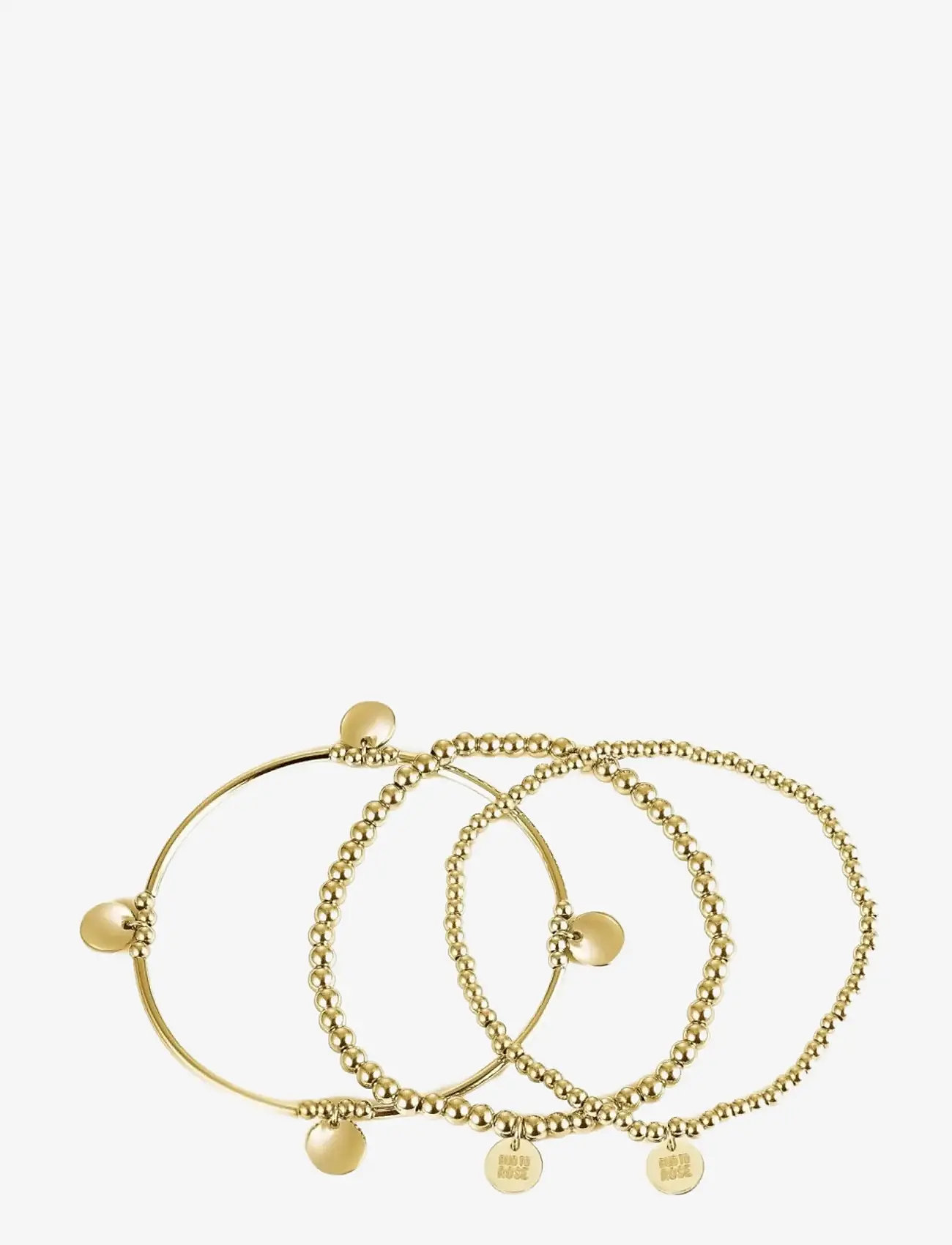 Bud to rose - Capri 3-pack Bracelet Silver - käeketid - gold - 1