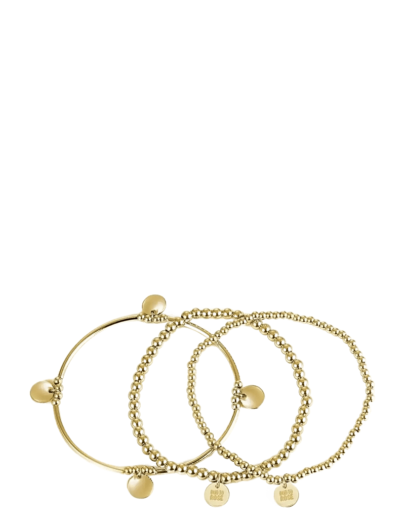 Bud to rose - Capri 3-pack Bracelet Silver - käeketid - gold - 1