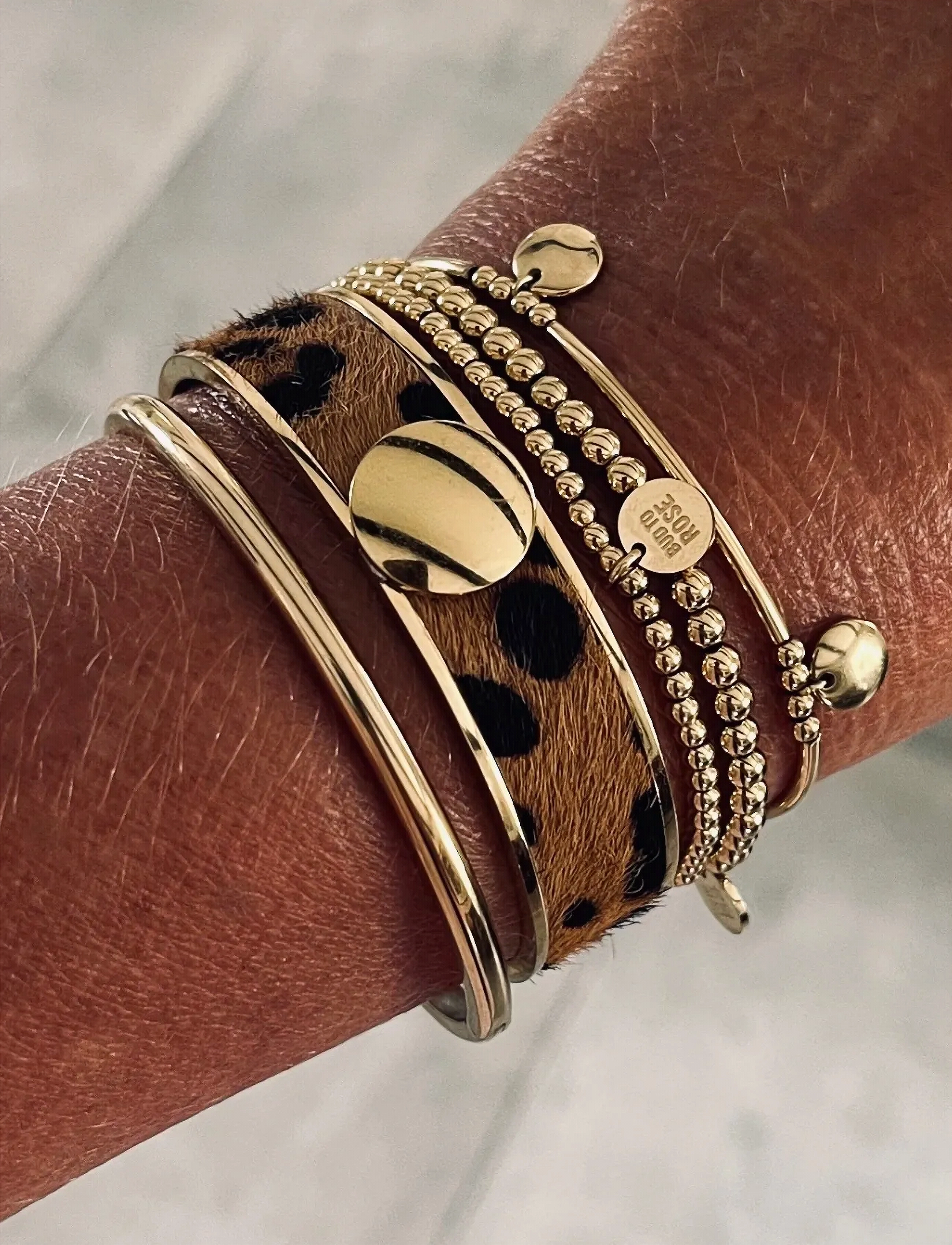 Bud To Rose - Capri 3-pack Bracelet Silver - käeketid - gold - 3