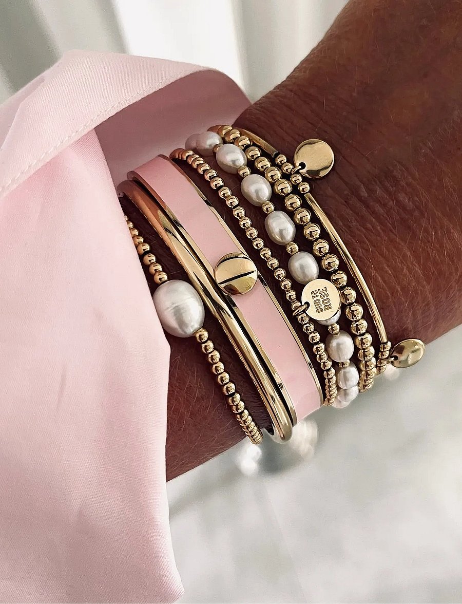 Bud To Rose - Capri 3-pack Bracelet Silver - Ķēžu aproces - gold - 4