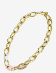Bud to rose - Granada Enamel Necklace Mix Blue/Silver - feestelijke kleding voor outlet-prijzen - gold - 1