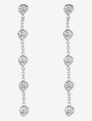Bud to rose - Ridge Long Earring Silver - party wear at outlet prices - silver - 0