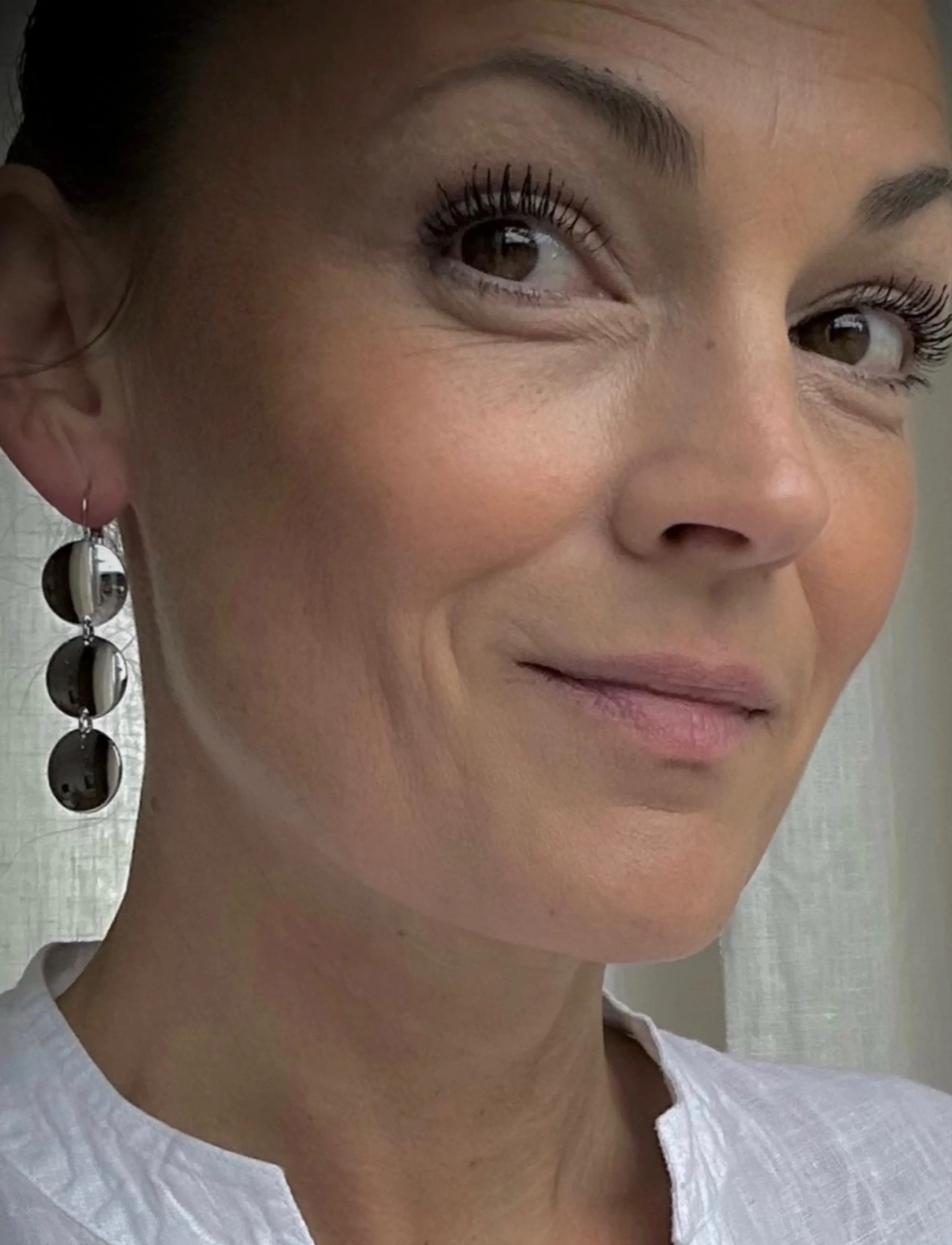 Bud To Rose Capri Hook Earring Silver, One Size, Earrings, Silber - Statement Frauen