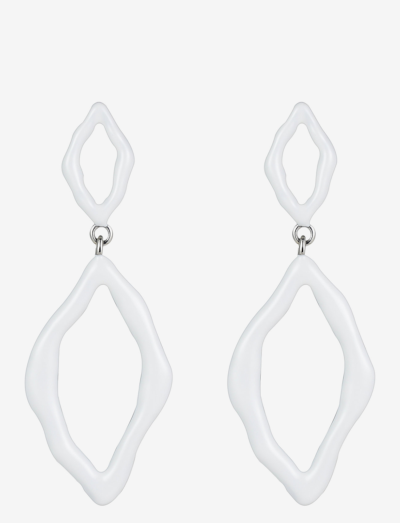 Bud to rose - Roxy Eanmel Earring White/Silver - statement earrings - silver - 0