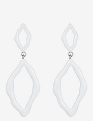 Bud to rose - Roxy Eanmel Earring White/Silver - statement earrings - silver - 0