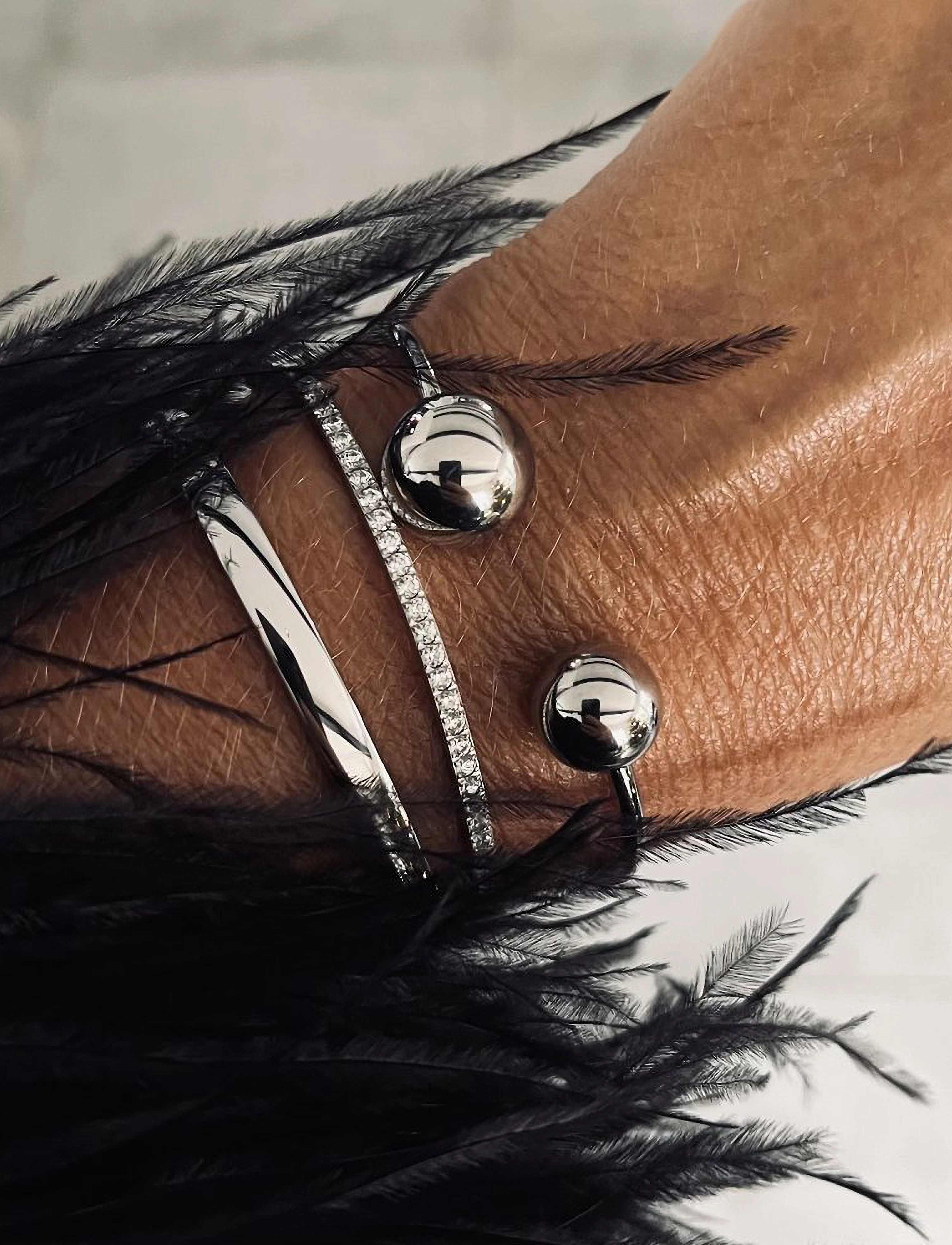 Bud To Rose Annie Bangle, One Size, Silver, Armbånd > Armringe, Dame