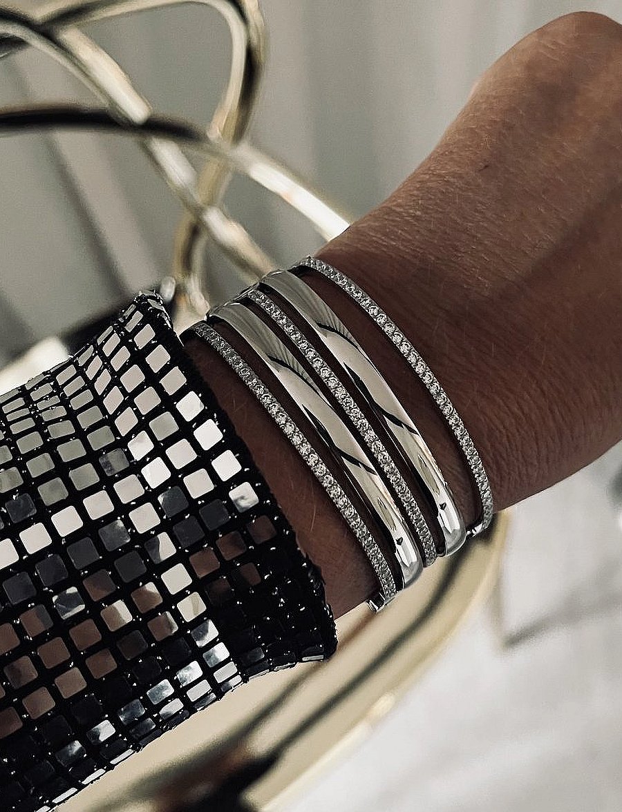 Bud To Rose - Annie Bangle - armringe - silver - 2