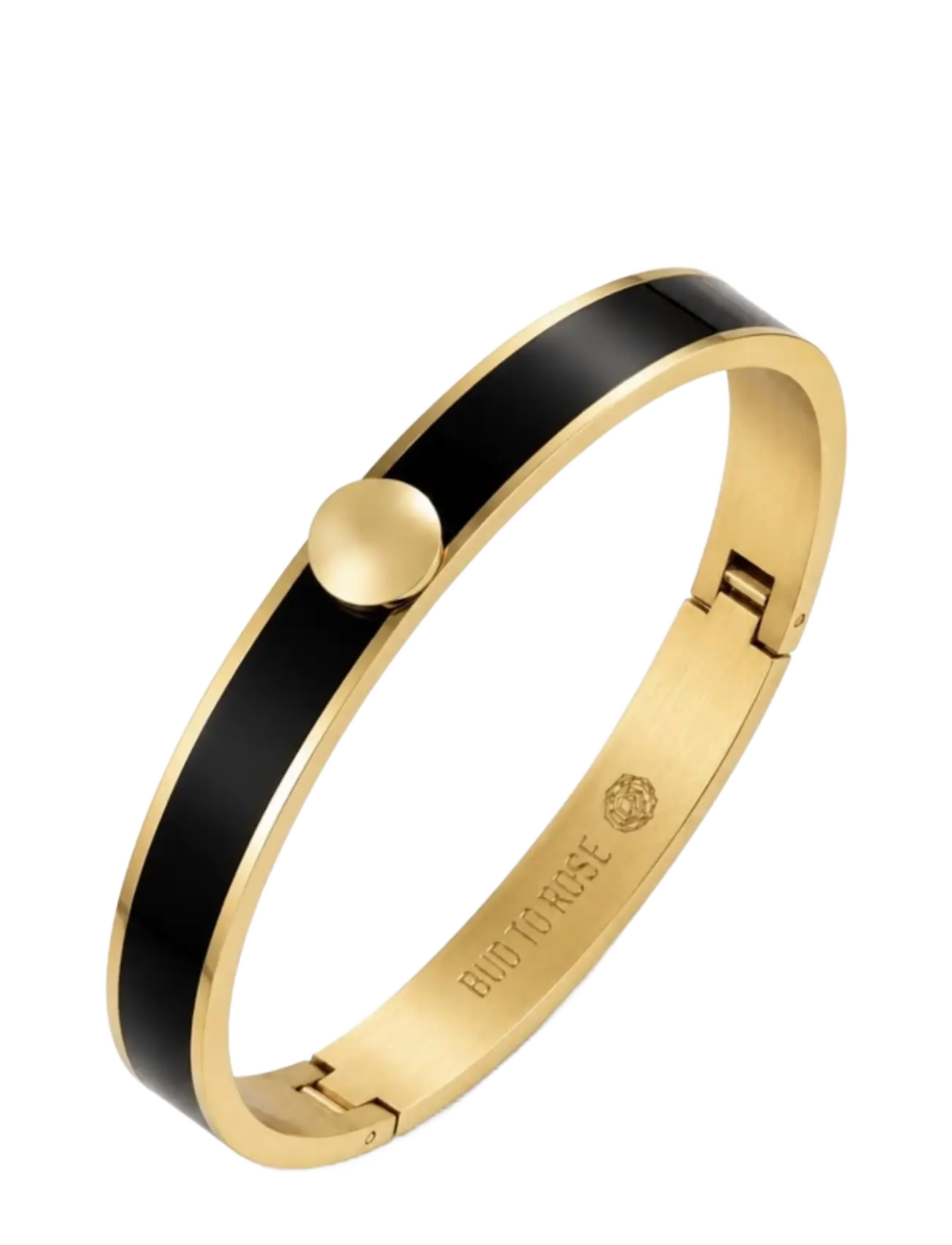 Bud To Rose Capri Enamel Bracelet Black/Gold - Armband - GOLD / gold