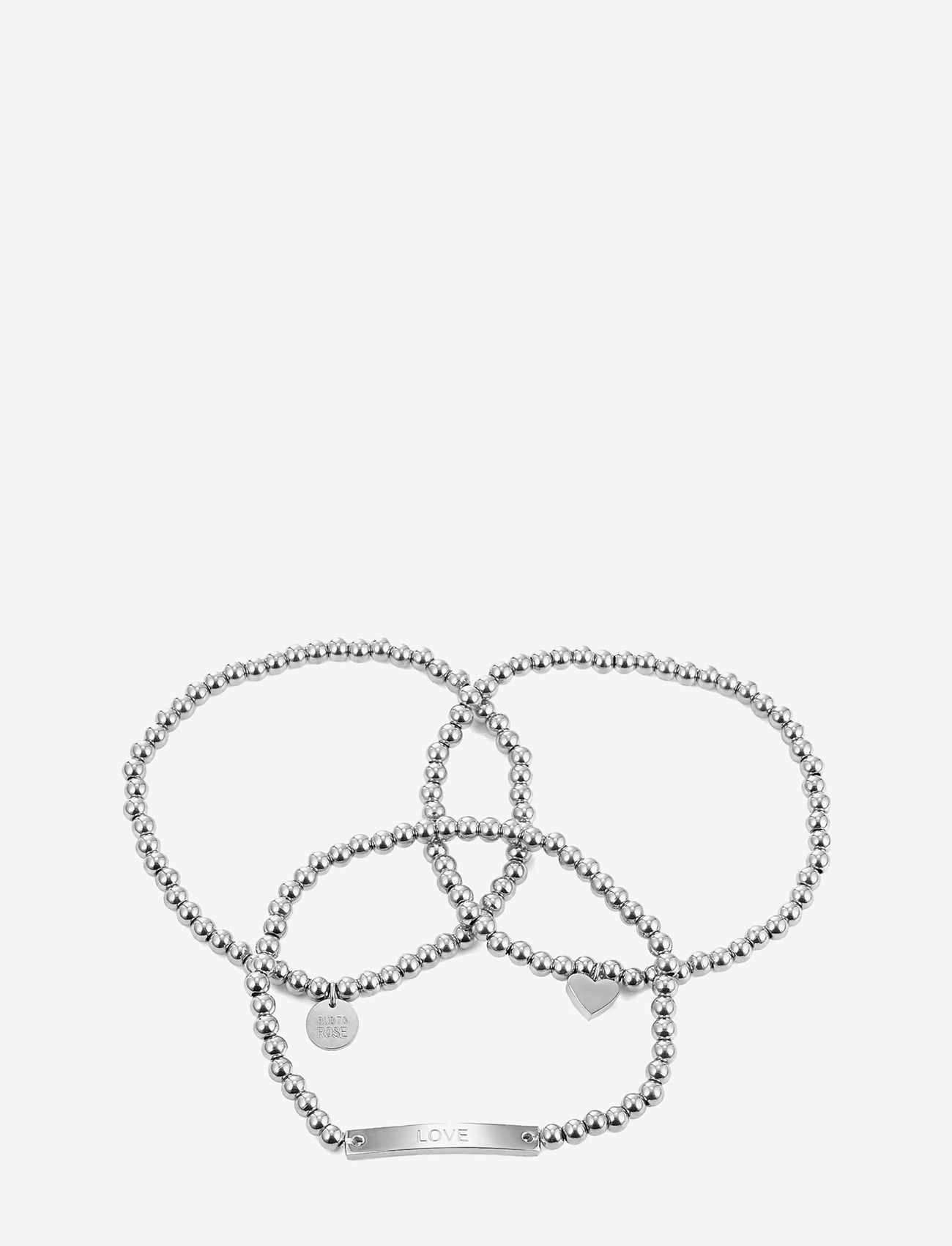 Bud to rose - Annika Elastic Bracelet - chain bracelets - silver - 0