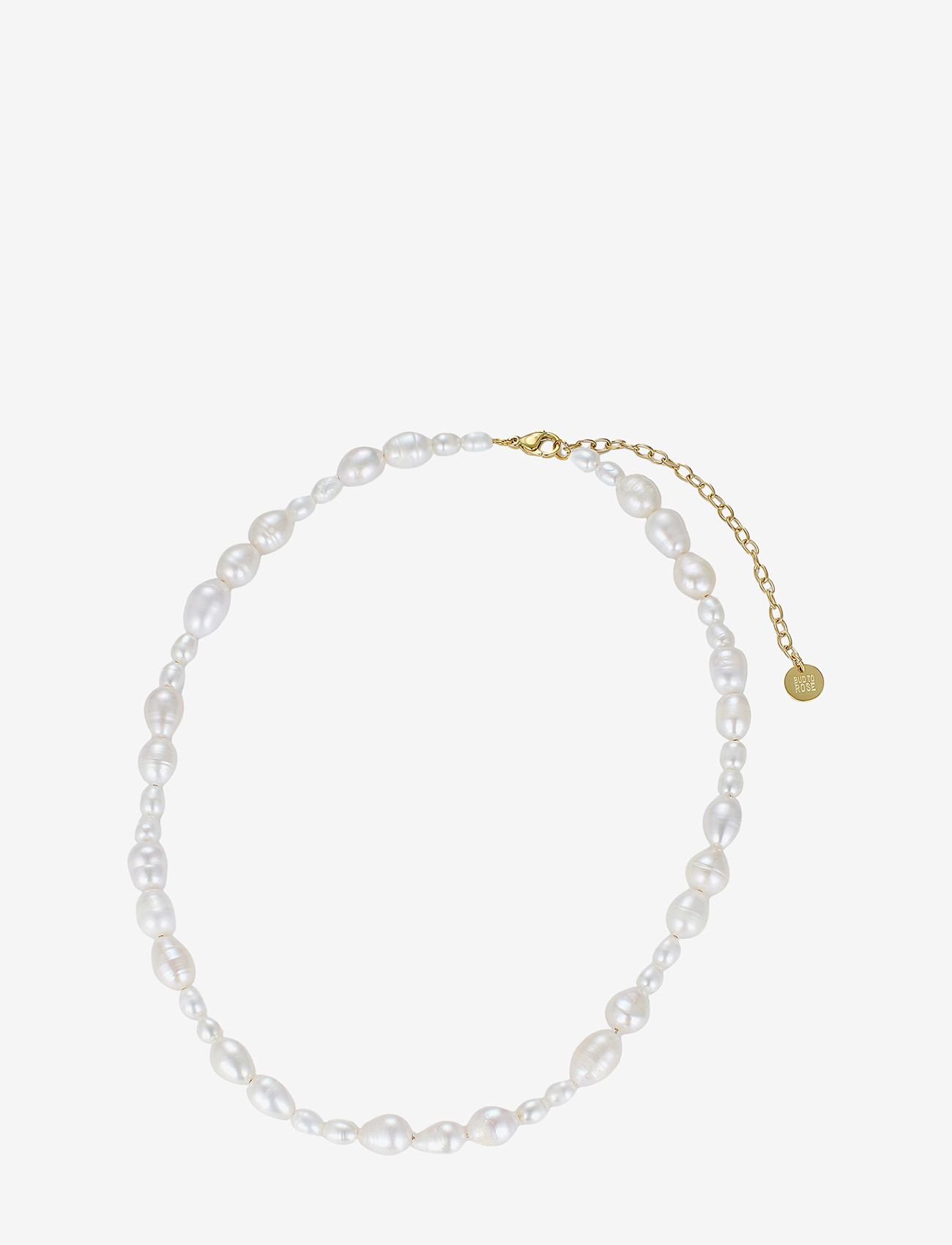 Bud to rose - Posh Pearl Short Necklace - perlekjeder - silver - 1