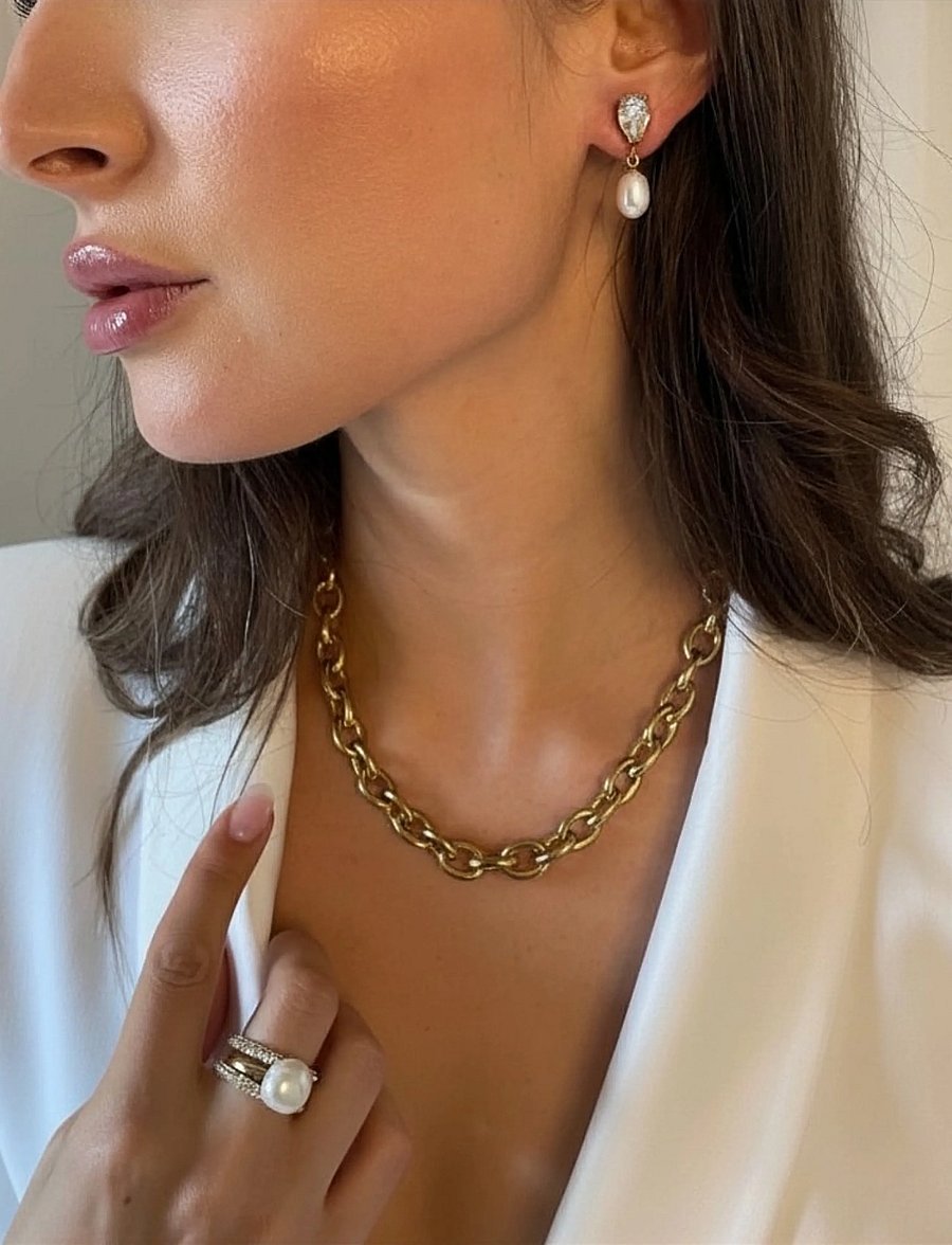 Bud To Rose - Soho Chain Necklace Gold - halskæder - gold - 0