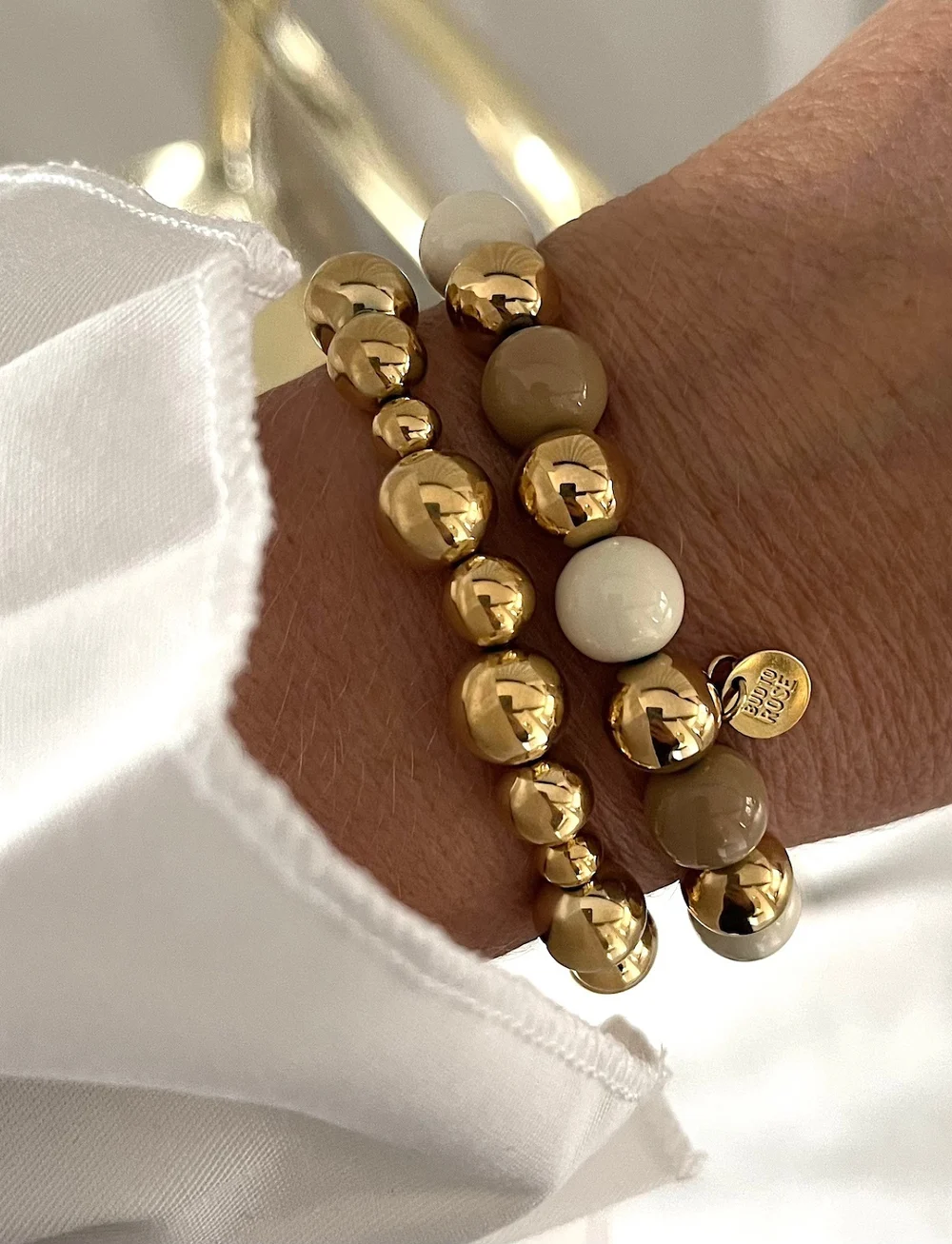 Bud to rose - Brea Elastic Bracelet - kedjearmband - gold - 0