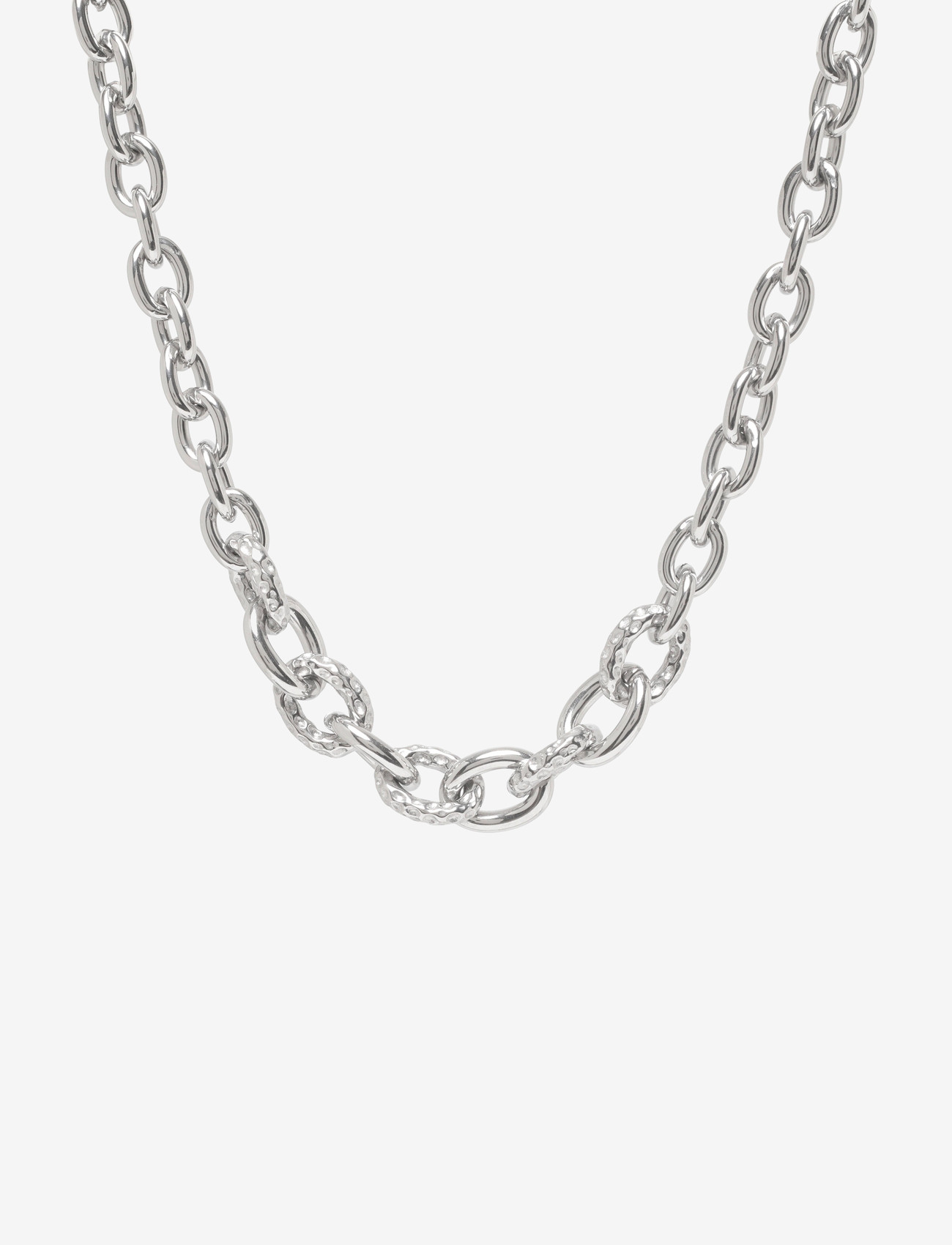 Bud to rose - Ridge Mix Chunky Necklace Silver - halsketten - silver - 1