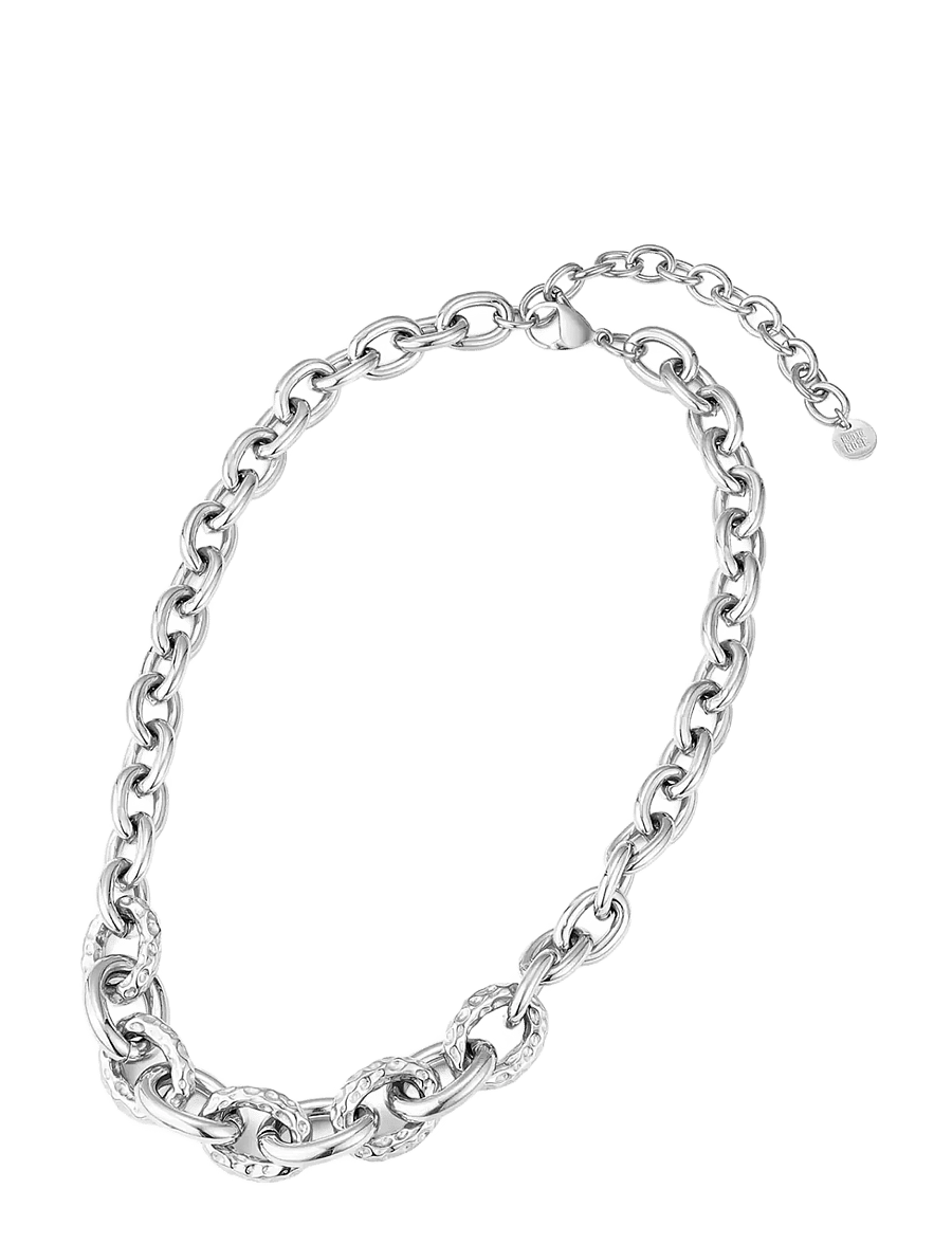 Bud To Rose - Ridge Mix Chunky Necklace Silver - halsketten - silver - 2