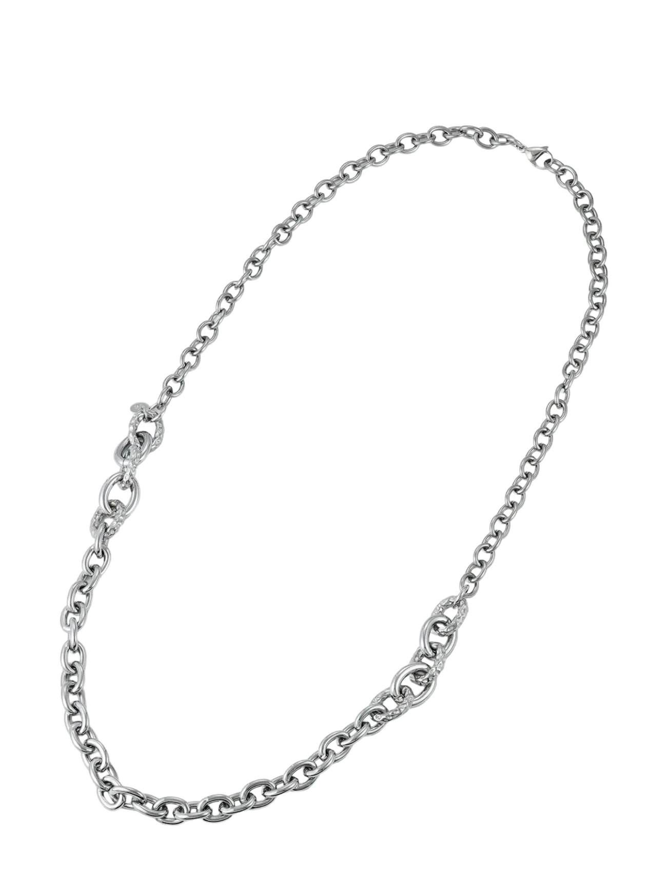 Bud To Rose - Ridge Mix Chunky Long Neckace Gold - kedjehalsband - silver - 1