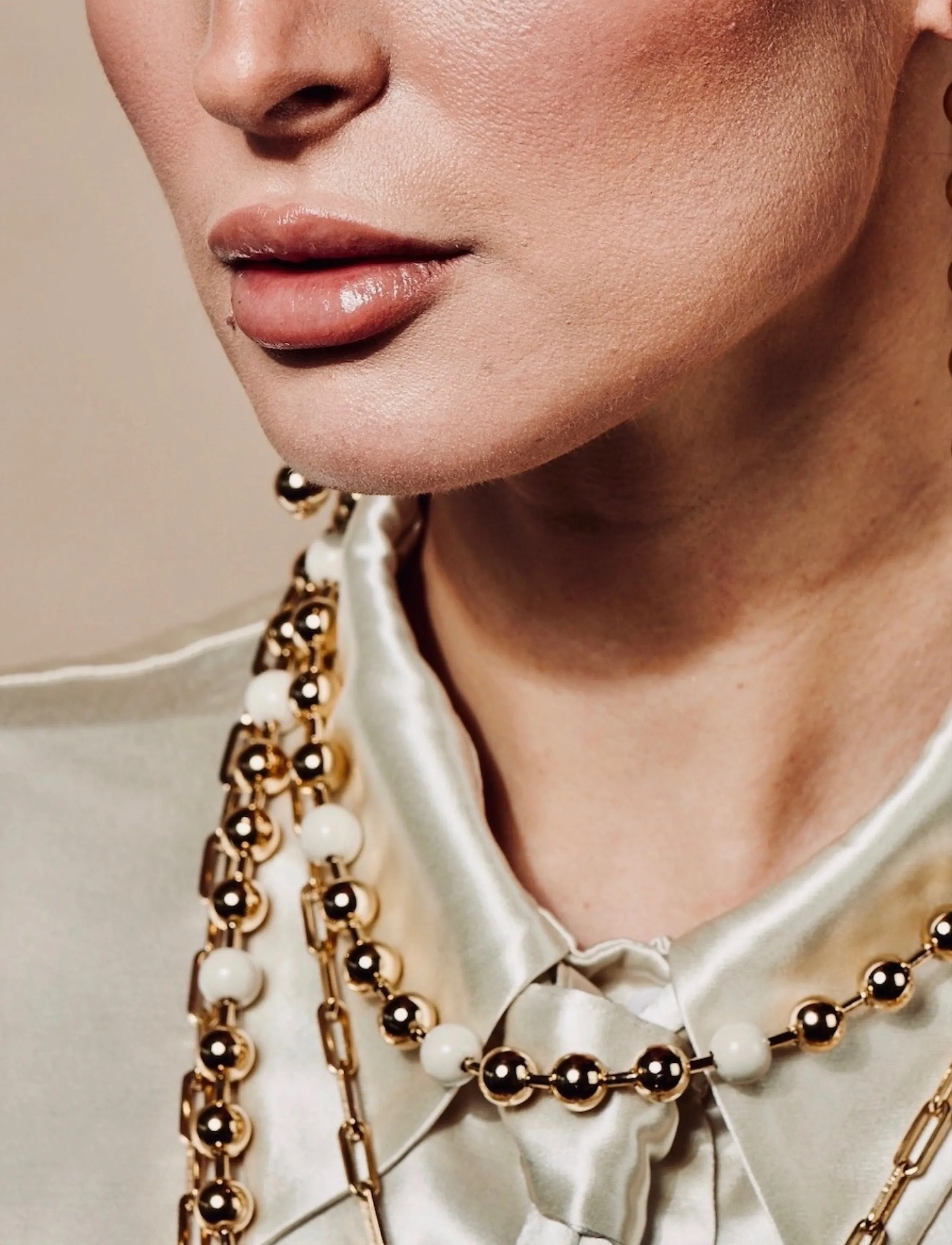 Bud To Rose Eclipse Short Necklace Black/Gold, Kvinder, Perle Halskæde, Guld, Str: ONE SIZE