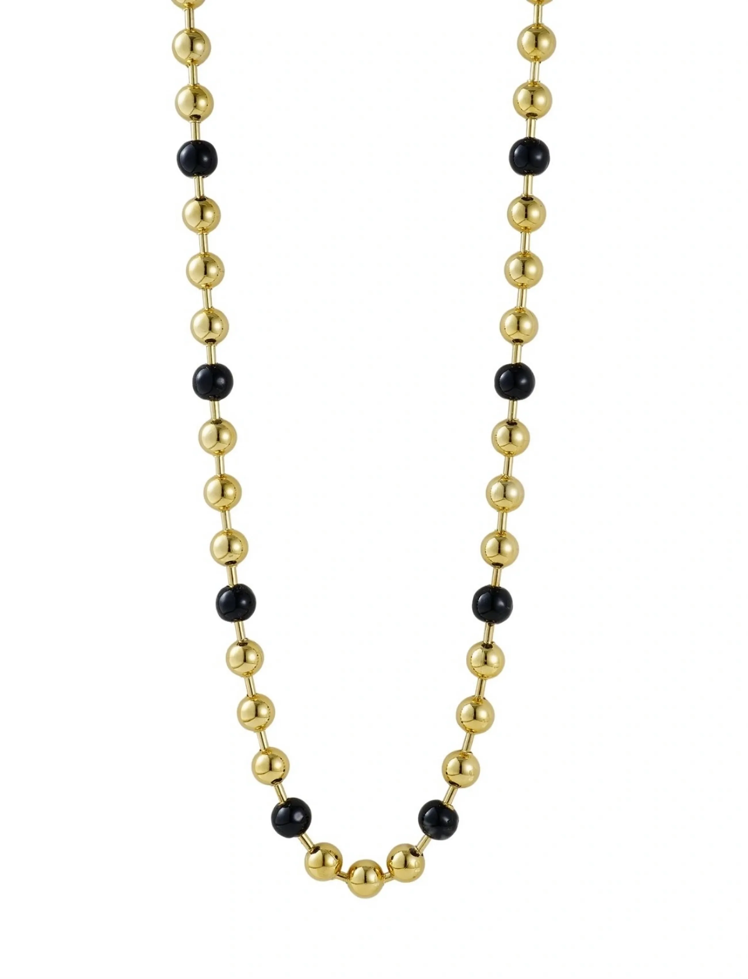 BUD TO ROSE Eclipse Long Kette Schwarz/Gold Gold - One Size - Damen