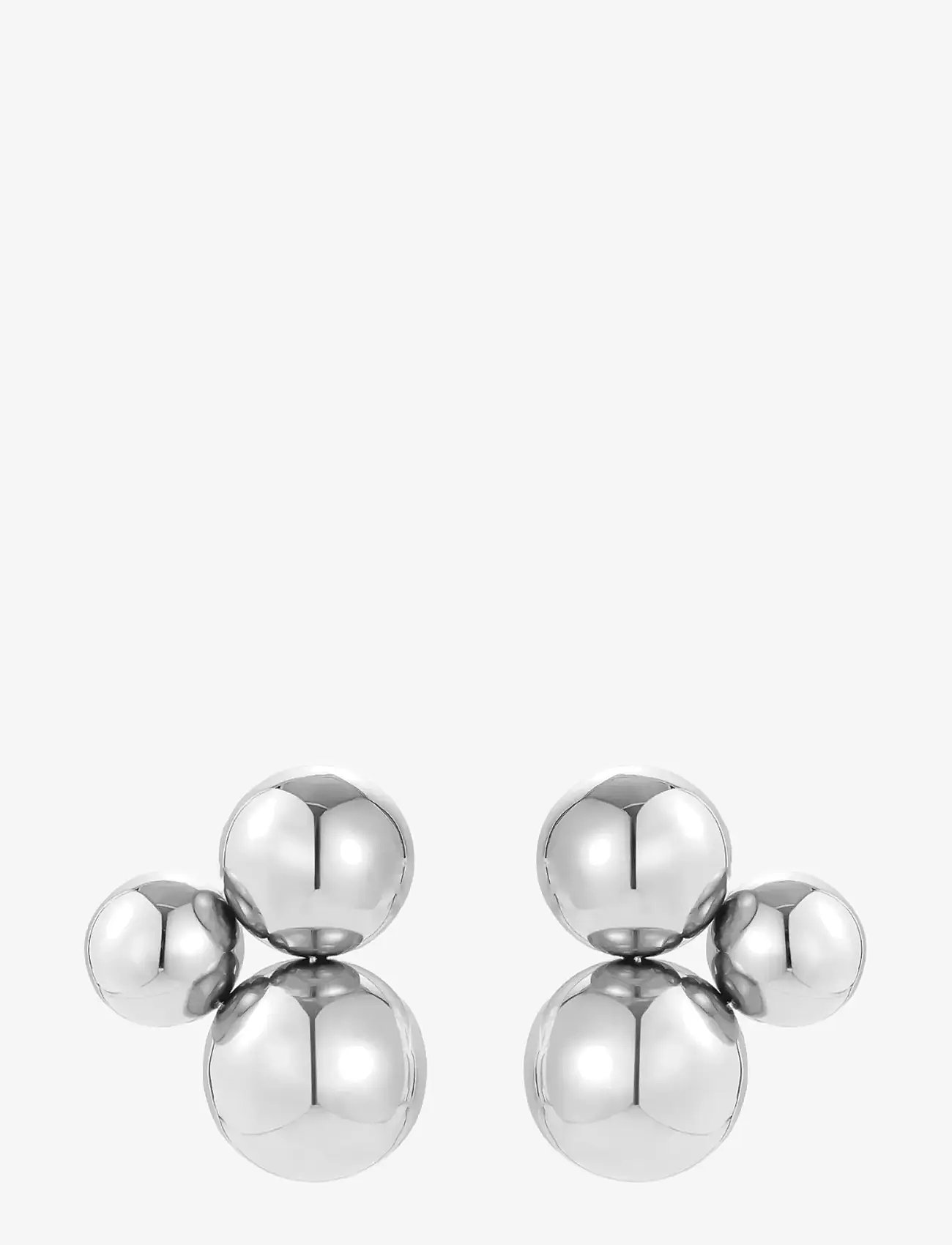 Bud to rose - Brea Large Earring Silver - statement øreringe - silver - 1