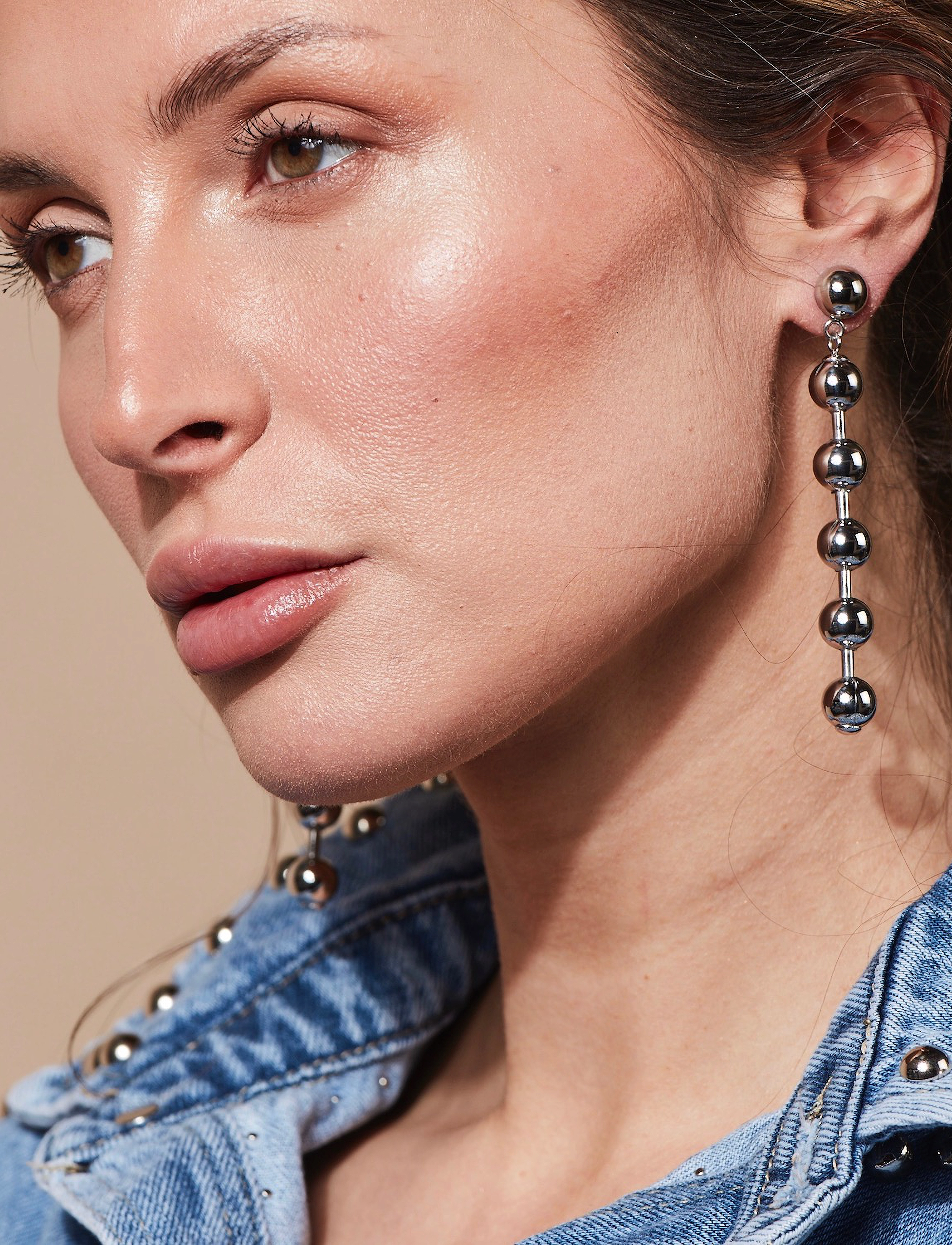 Bud To Rose Eclipse Earring Silver, One Size, Earrings, Silber - Pendants Frauen