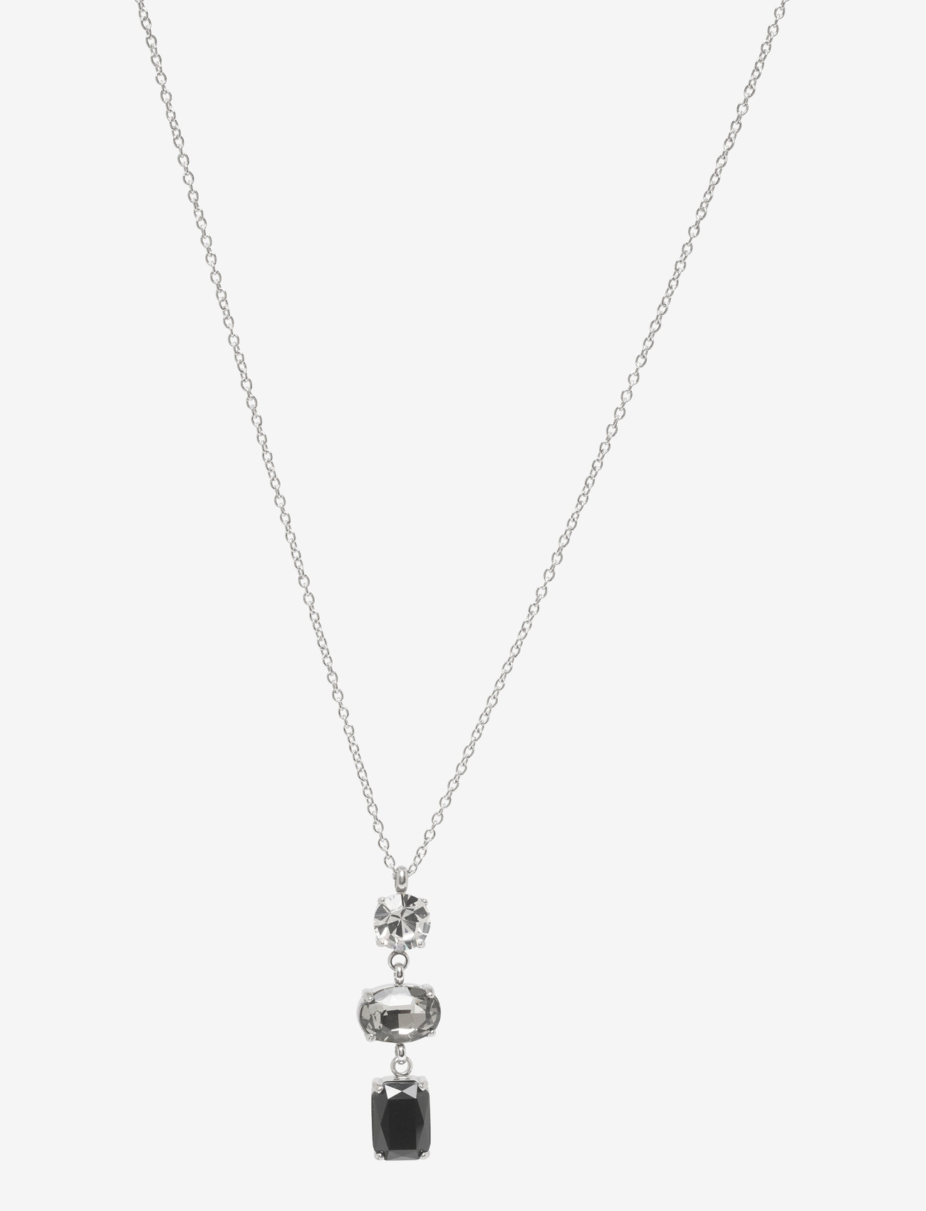 Bud to rose - Grace Necklace Black/Silver - black/silver - 1