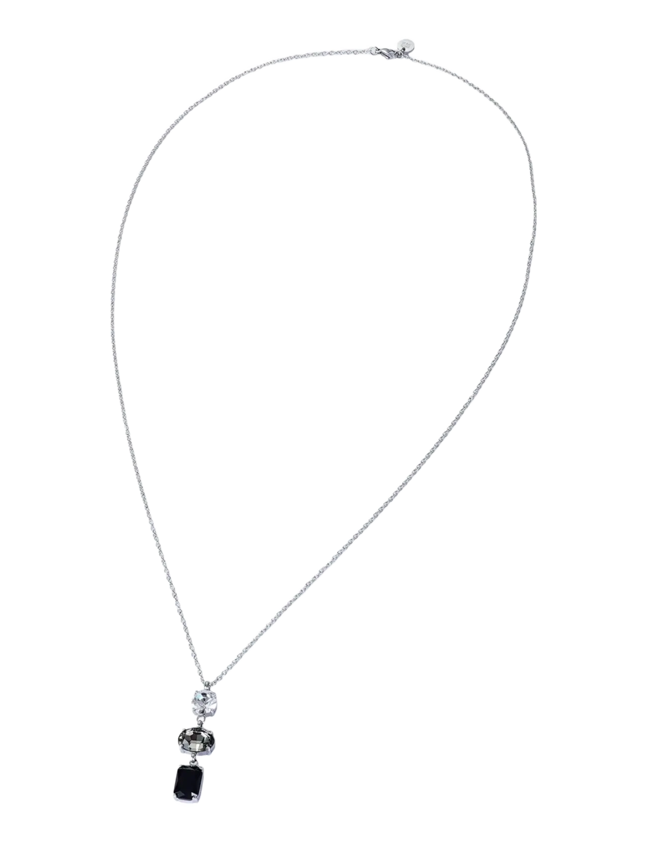 Bud to rose - Grace Necklace Black/Silver - black/silver - 2