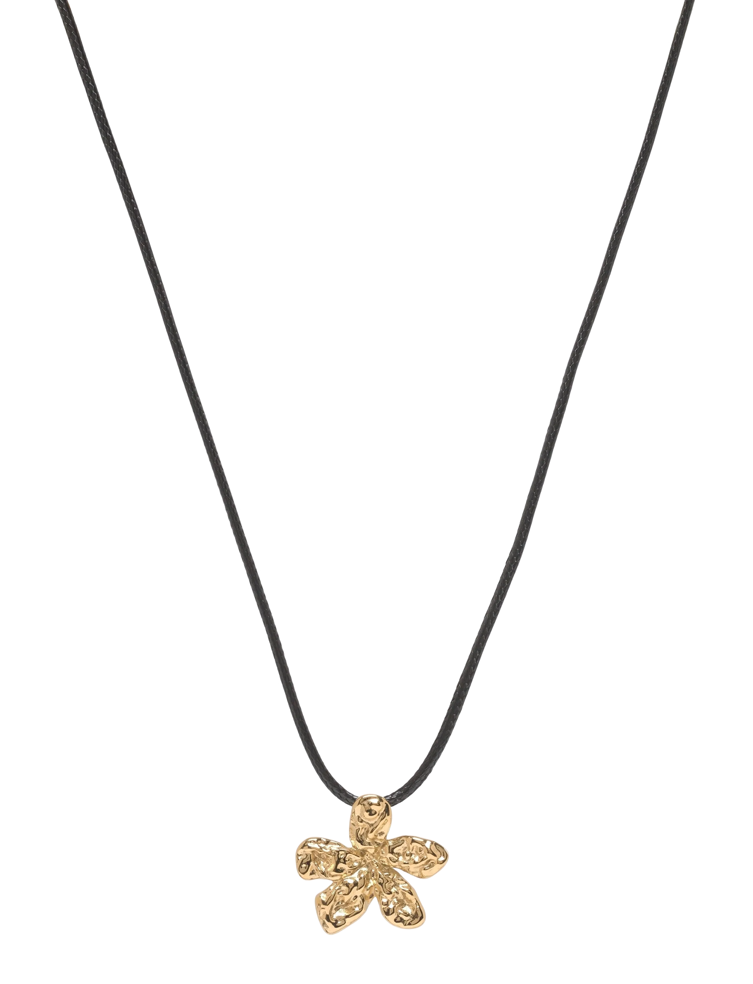 Bud to rose Senna Cord Necklace Silver - Echtschmuck - GOLD / gold