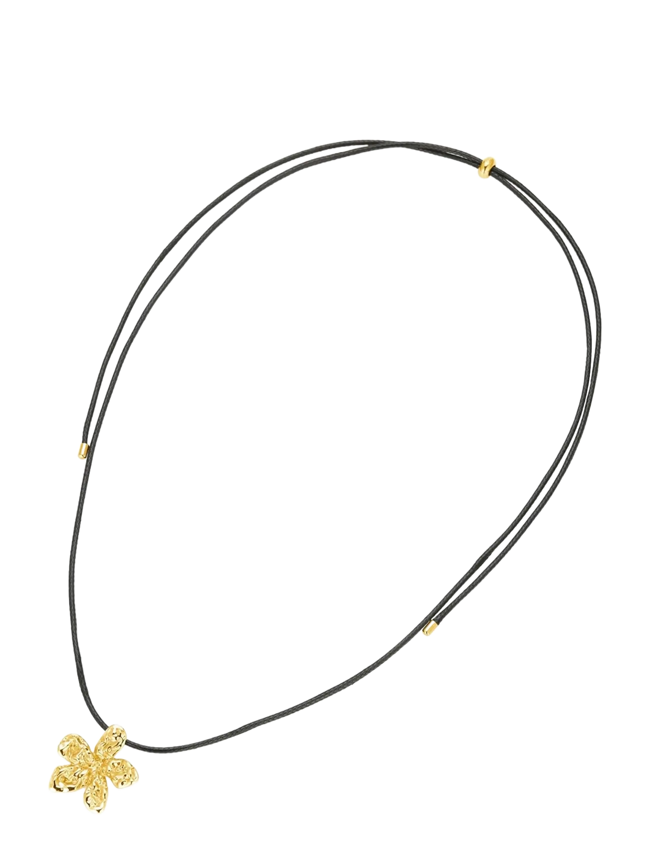 Bud To Rose - Senna Cord Necklace Silver - statement halskæder - gold - 2