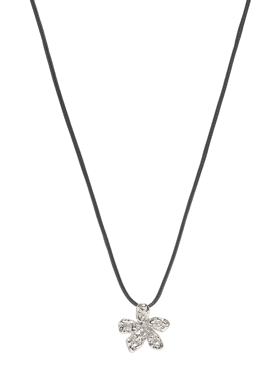 Bud To Rose - Senna Cord Necklace Silver - statement-ketten - silver - 1
