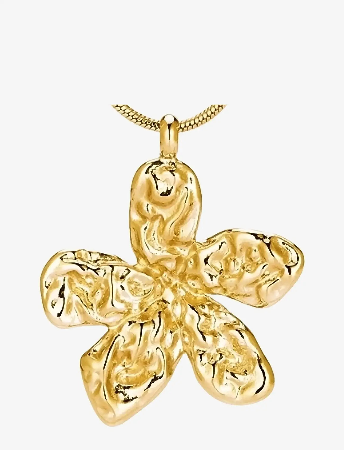 Bud to rose - Senna Necklace Gold - statement halskæder - gold - 1