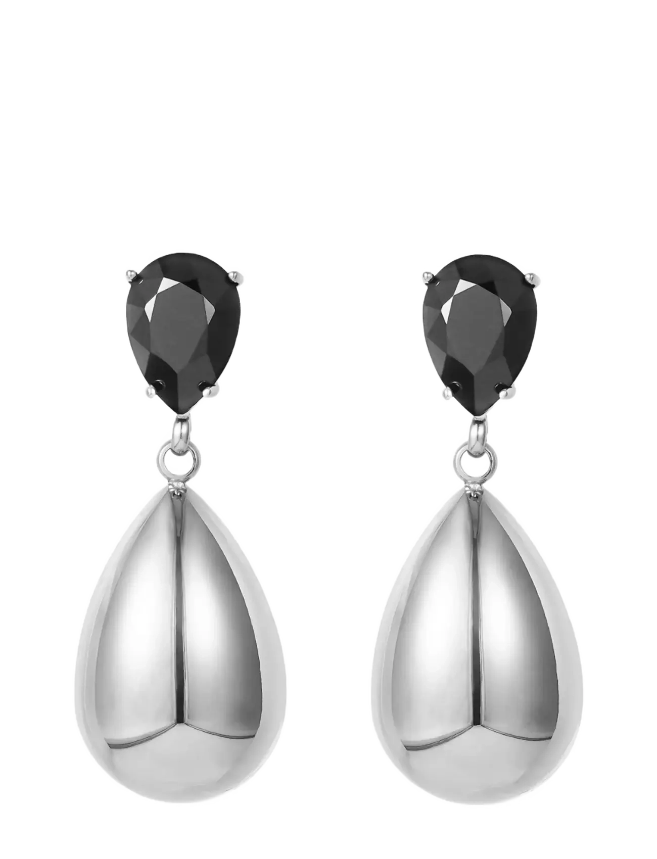 Bud to rose Destiny Drop Earring Black/Silver - Mother's day - BLACK/SILVER / black
