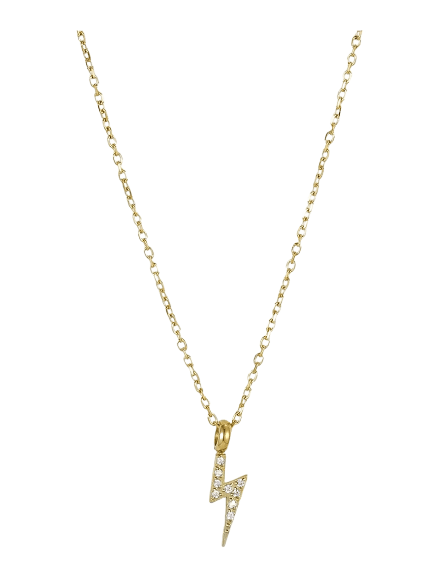 Bud To Rose - Flash Crystal Necklace Gold - ketten mit anhänger - gold - 1