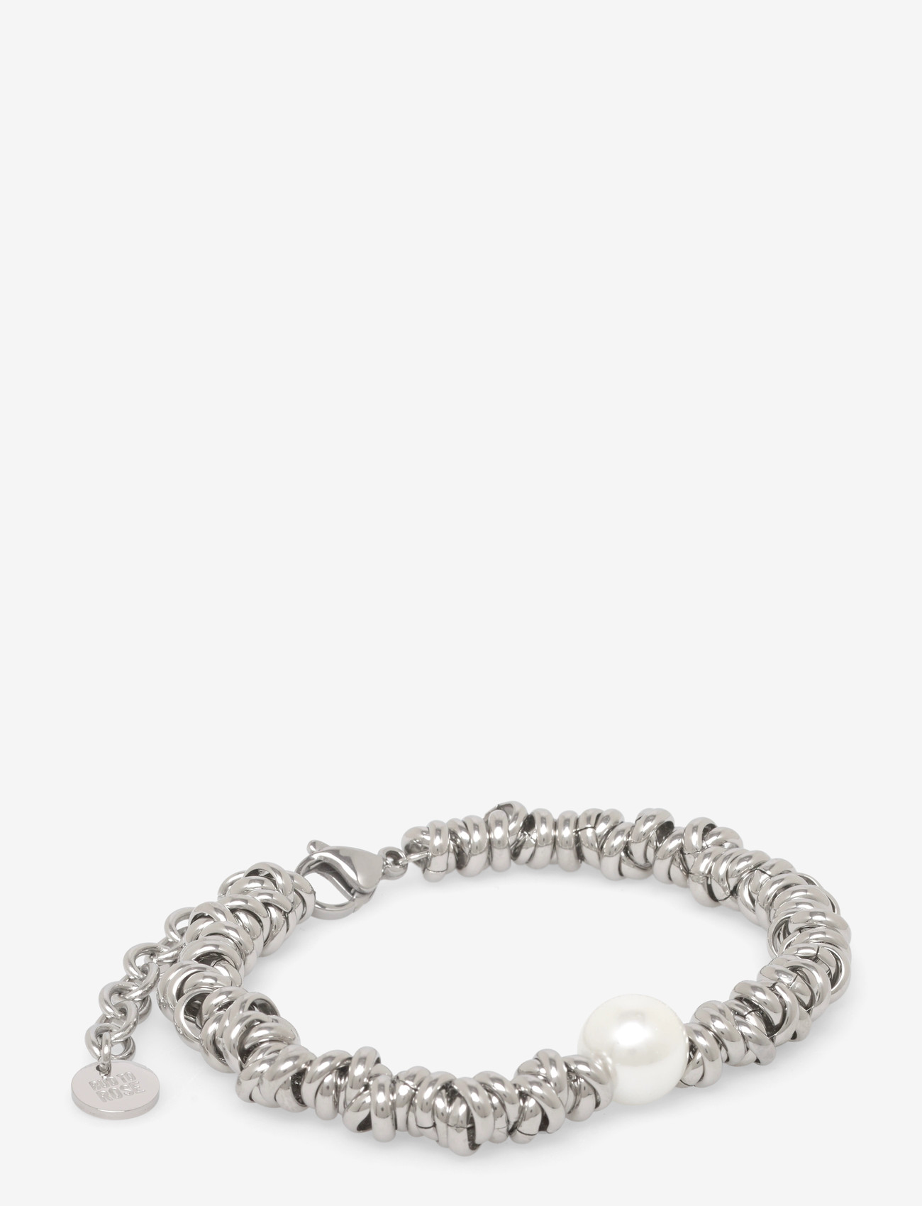 Bud to rose - Velvet Pearl Bracelet Silver - perlenarmbänder - silver - 1