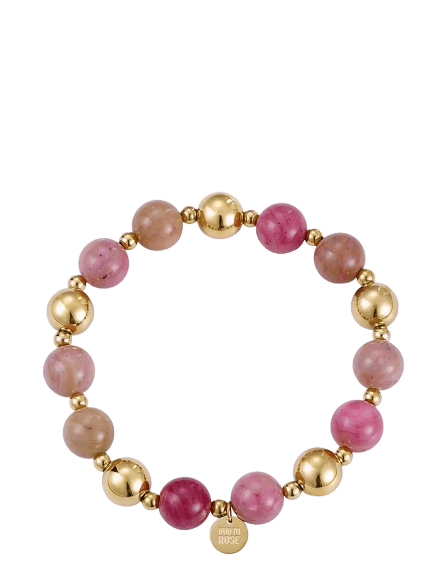 Bud To Rose - Kelly Bracelet Pink/Gold - armbänder - gold - 1