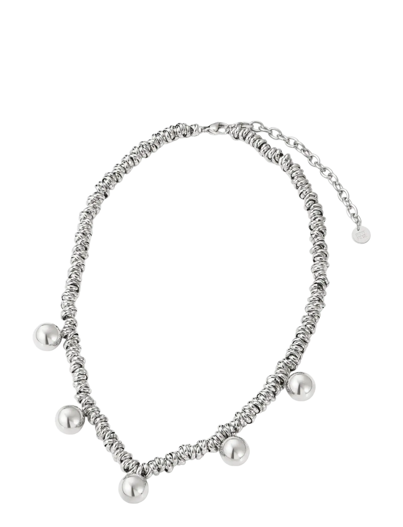 Bud To Rose - Velvet Globe Necklace Silver - statement-ketten - silver - 2
