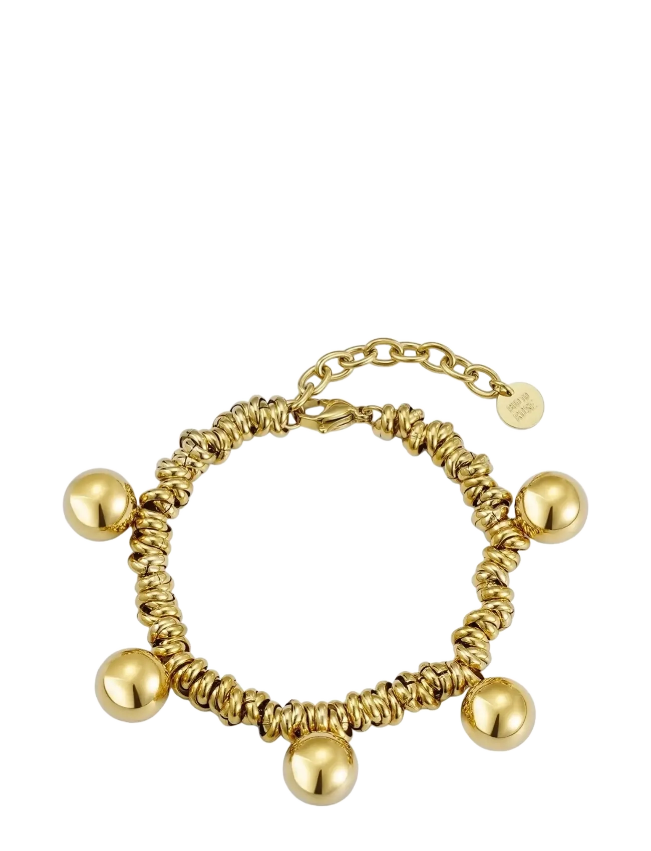 BUD TO ROSE Samt Globe Armband Silber Gold - One Size - Damen