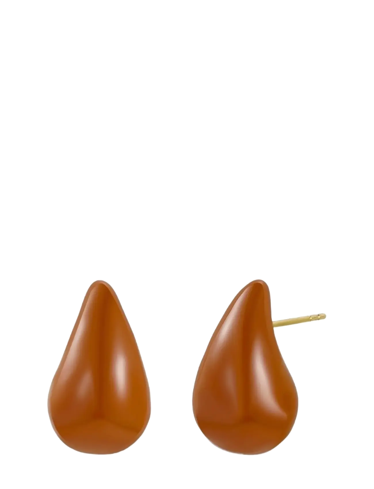 Bud to rose Donna Drop Enamel Earring Brown - Kontoririided - BROWN / brown
