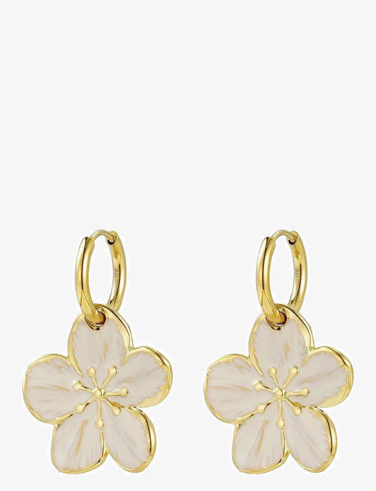 Bud to rose - Calista Enamel Earring - ivory/gold - 1