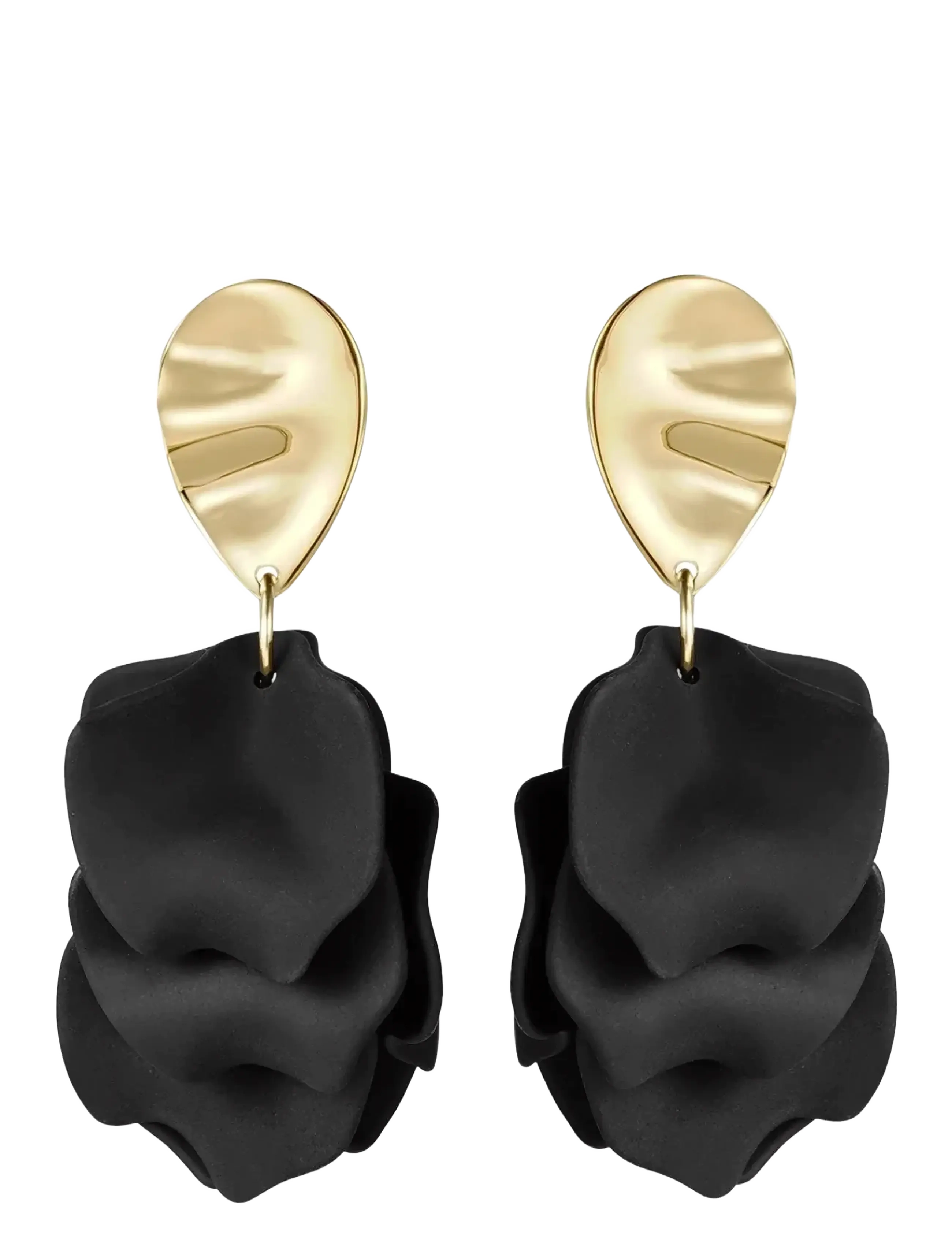 Bud to rose Paloma Earring Black/Gold - Accessoarer - GOLD / gold