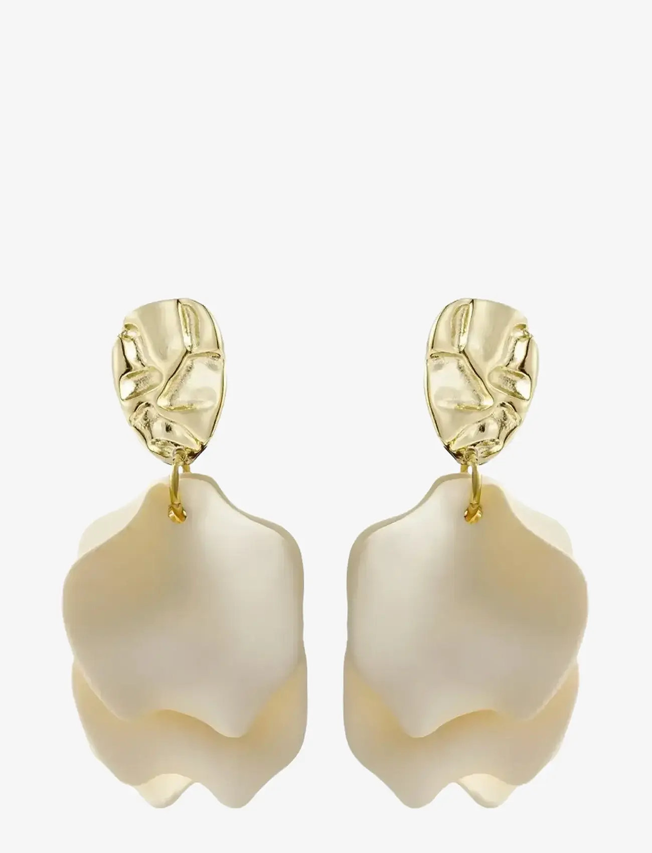 Bud to rose - Paloma Small Ivory/Gold - Øreringe med vedhæng - silver - 1