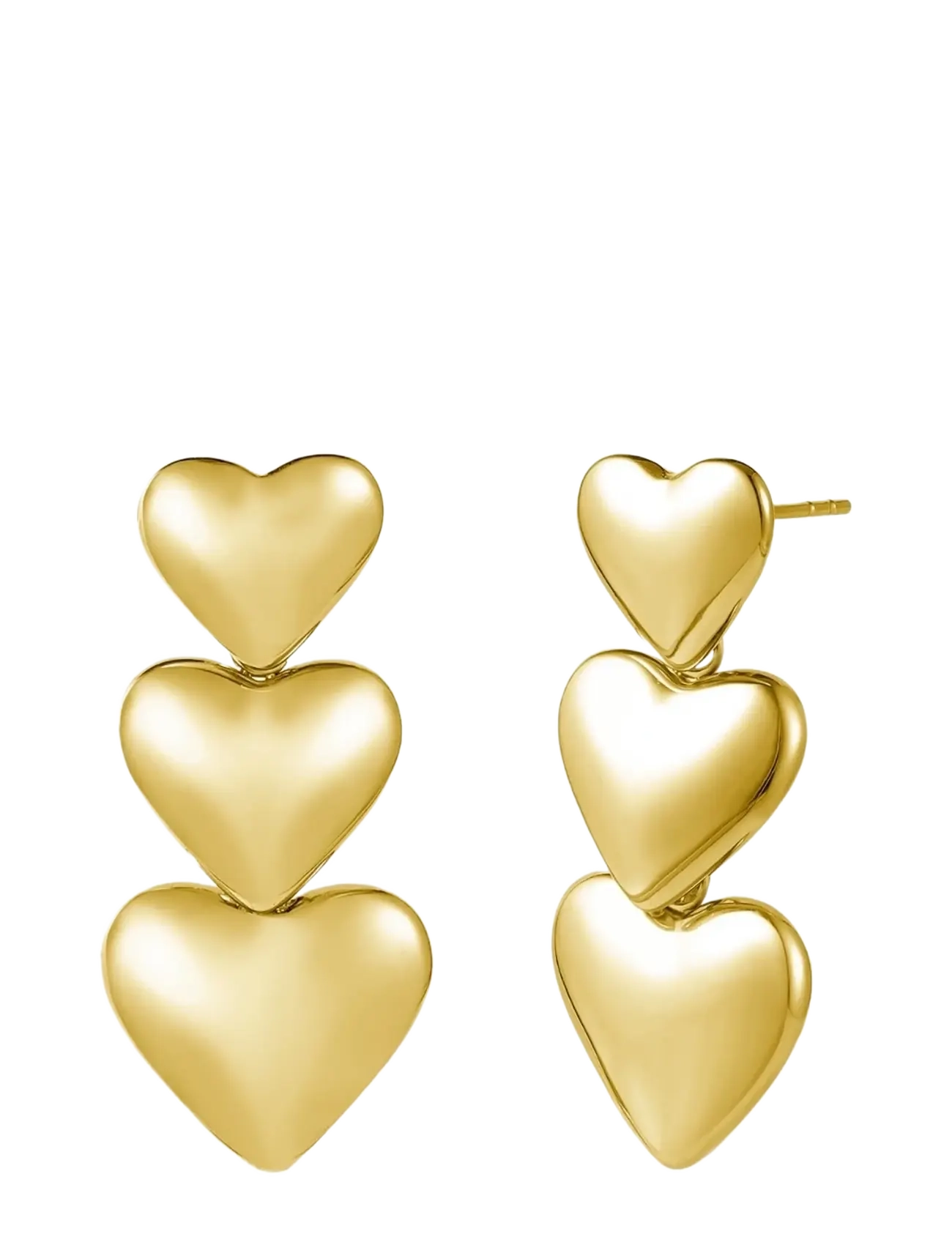 Bud to rose Dawn Trio Earring Gold - Echtschmuck - GOLD / gold