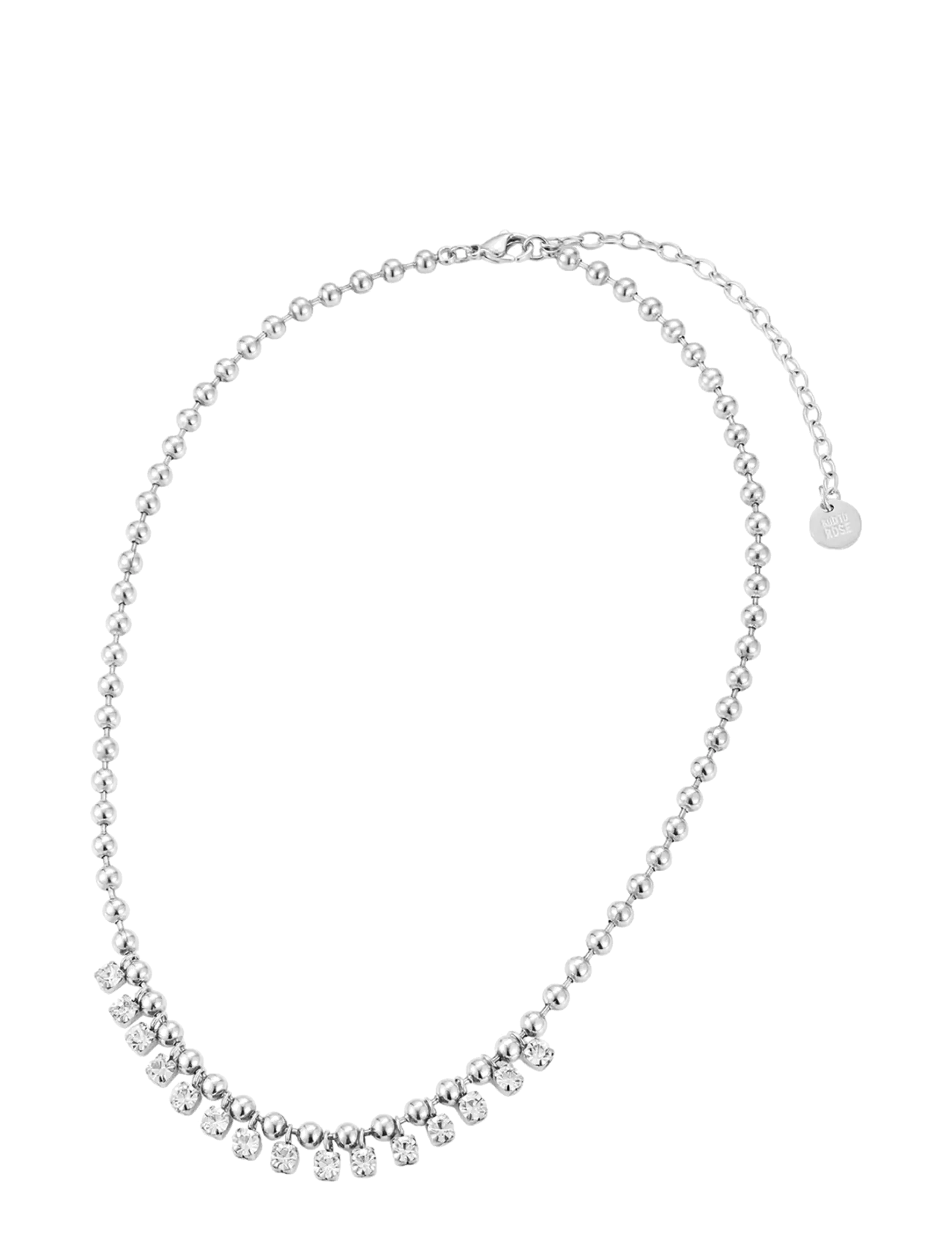 Bud To Rose - Ice Ballchain Necklace Silver - kedjehalsband - silver - 2